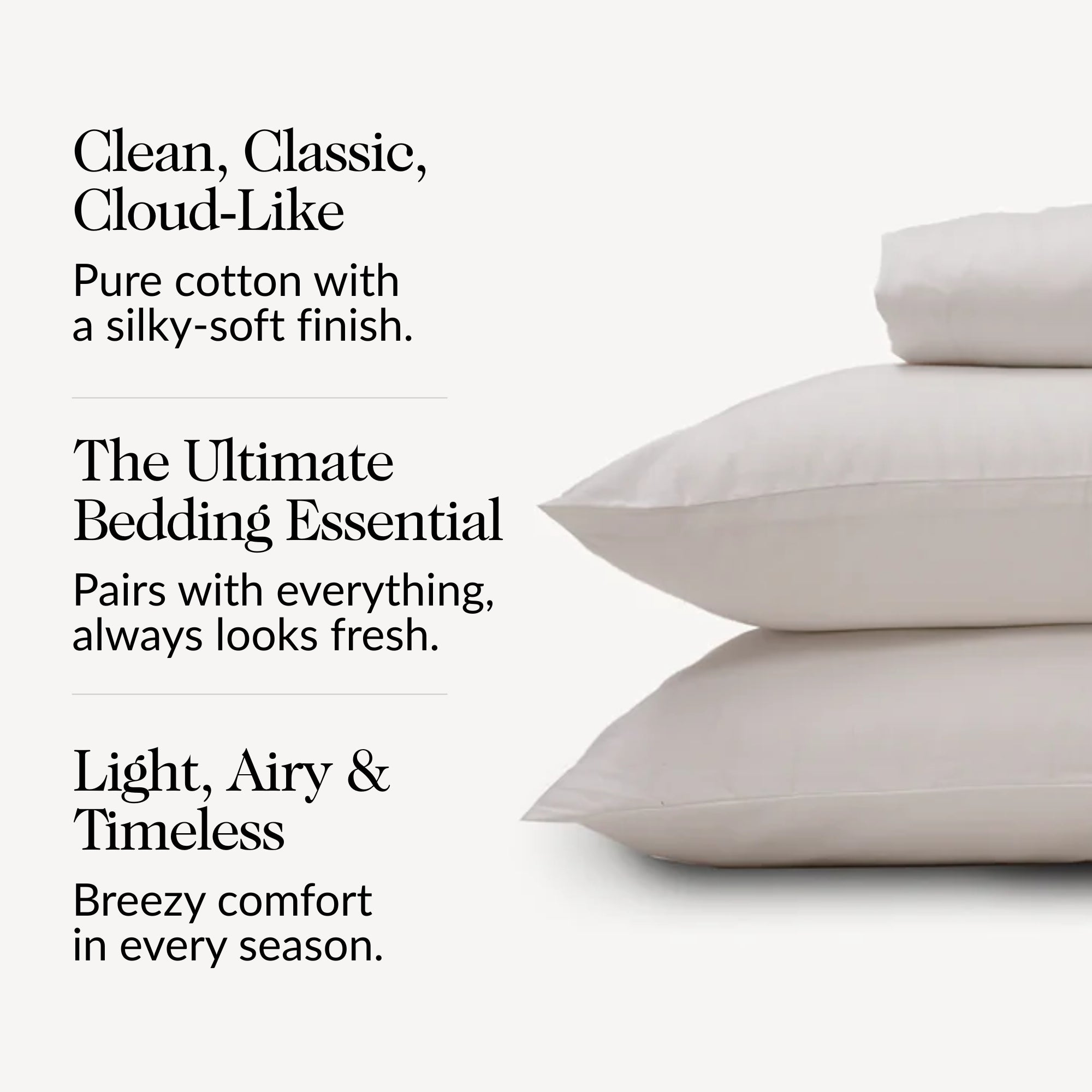 White Solid Bed Sheet Set