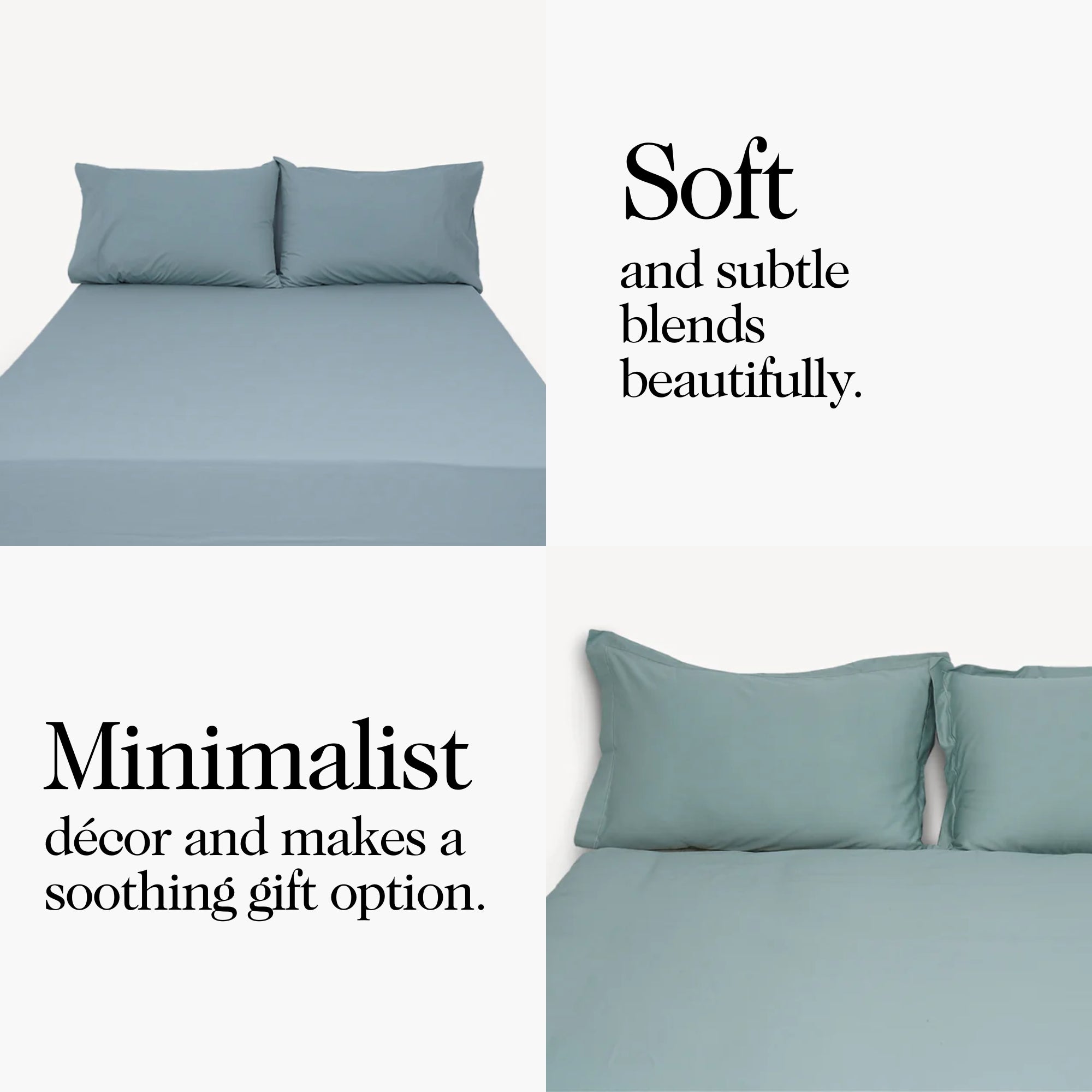 Mist Solid Bed Sheet Set