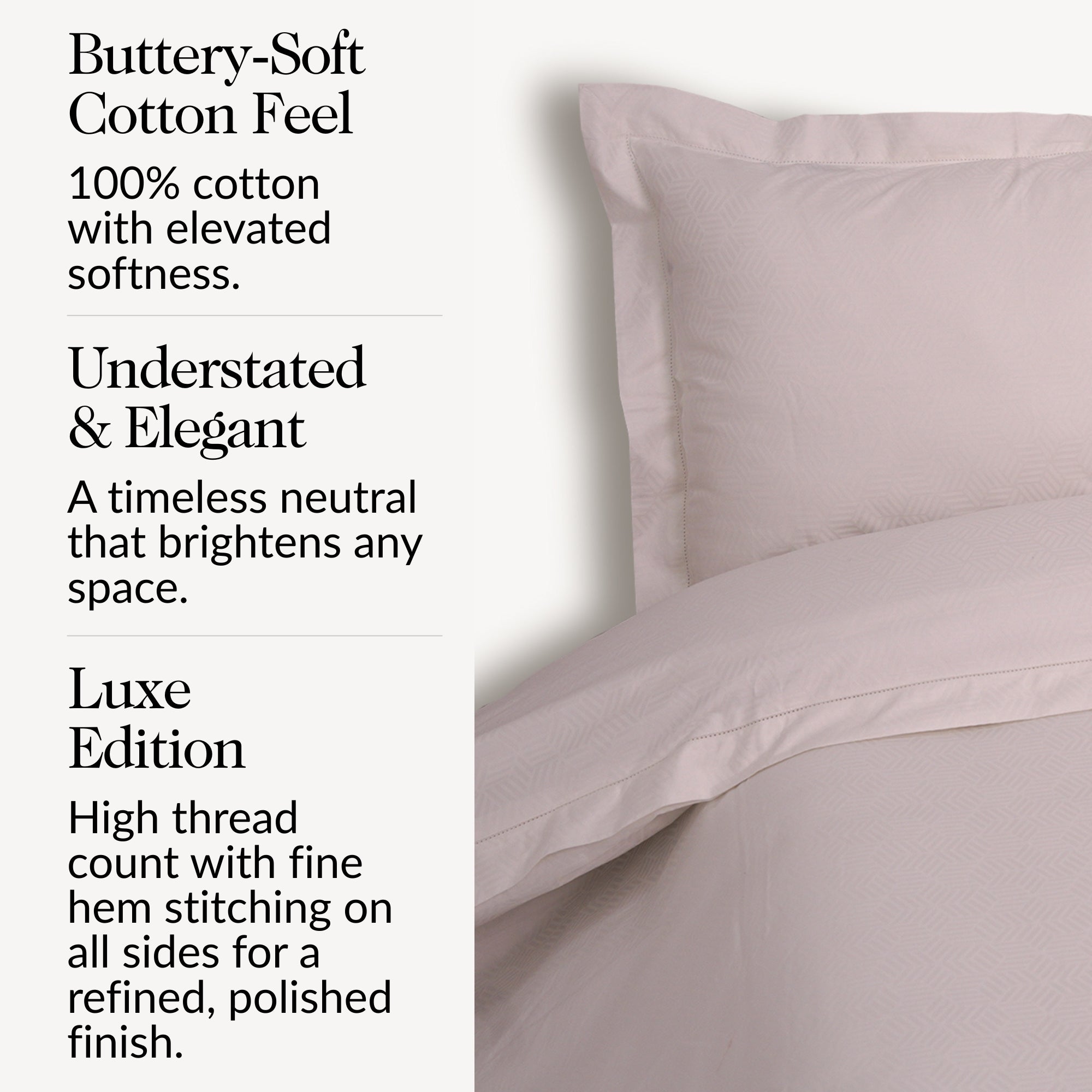 White Jacquard Duvet Cover Set-Luxe Edition