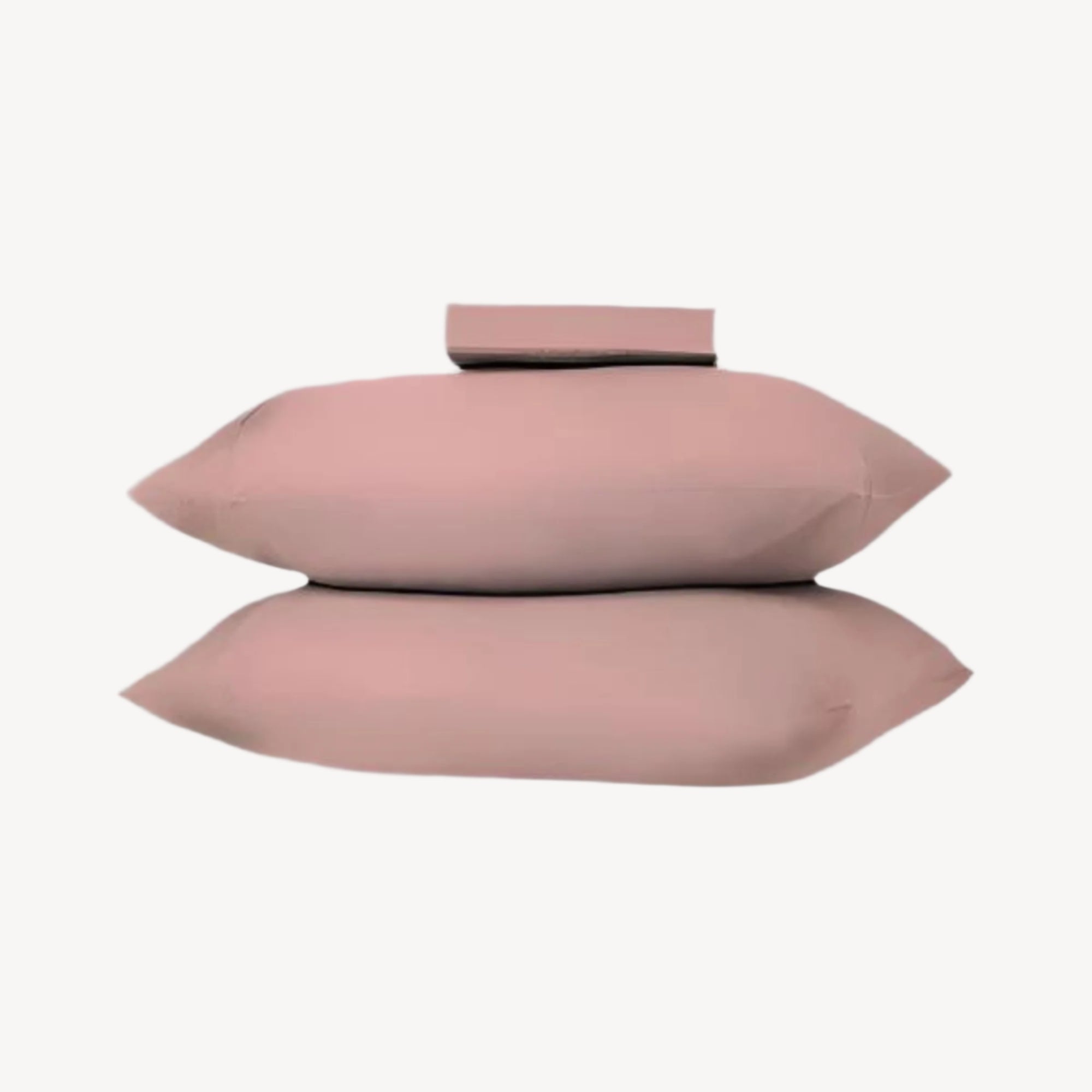 Blossom Pink Solid Bed Sheet Set - THE LINEN COMPANY