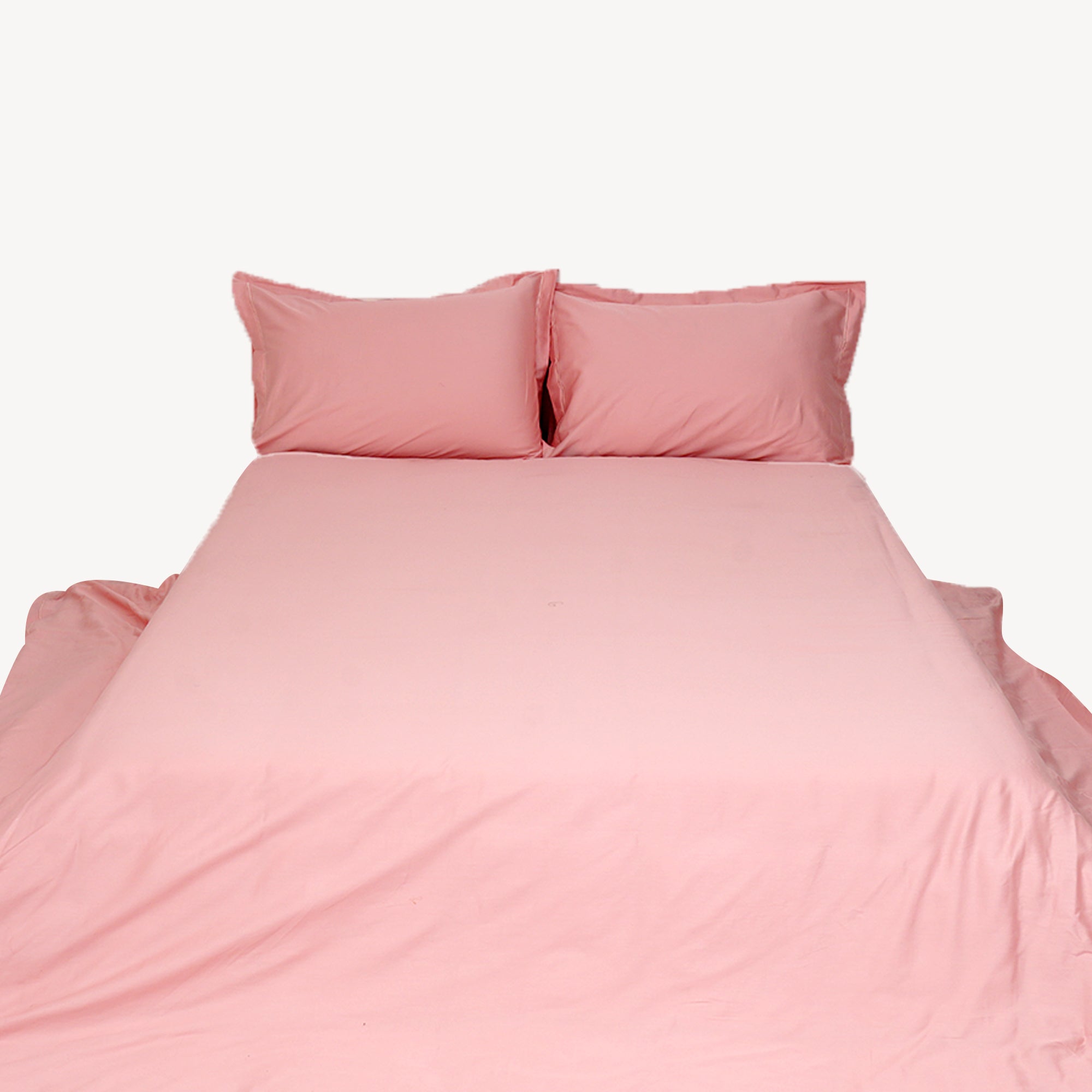 Blossom Pink Solid Duvet Cover Set