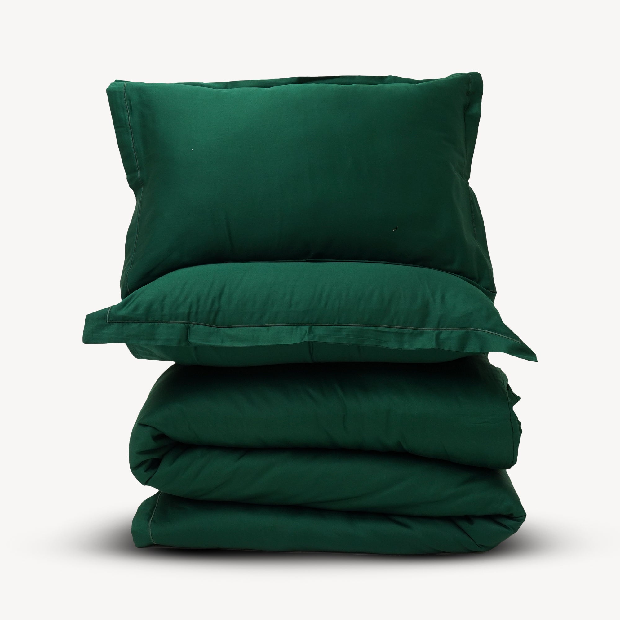 Bottle Green Duvet Cover Set