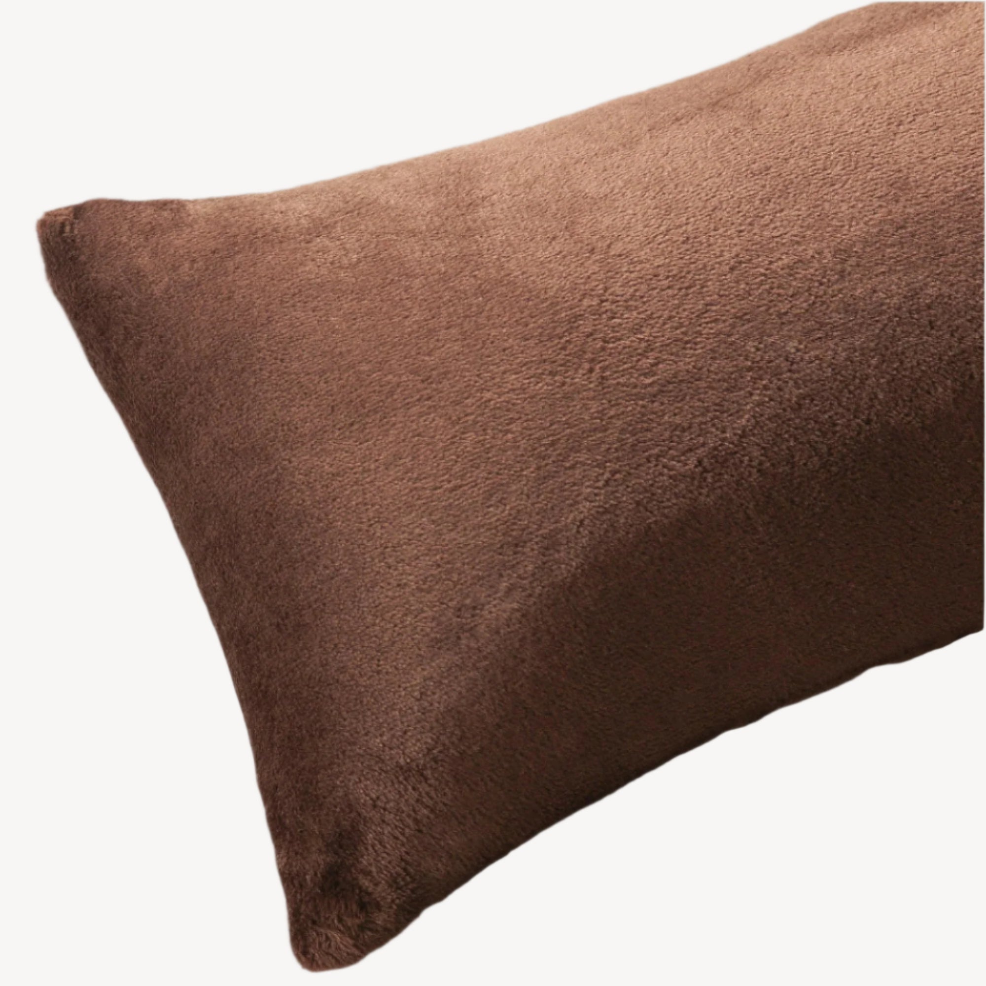 Brown Plush Cushion - THE LINEN COMPANY