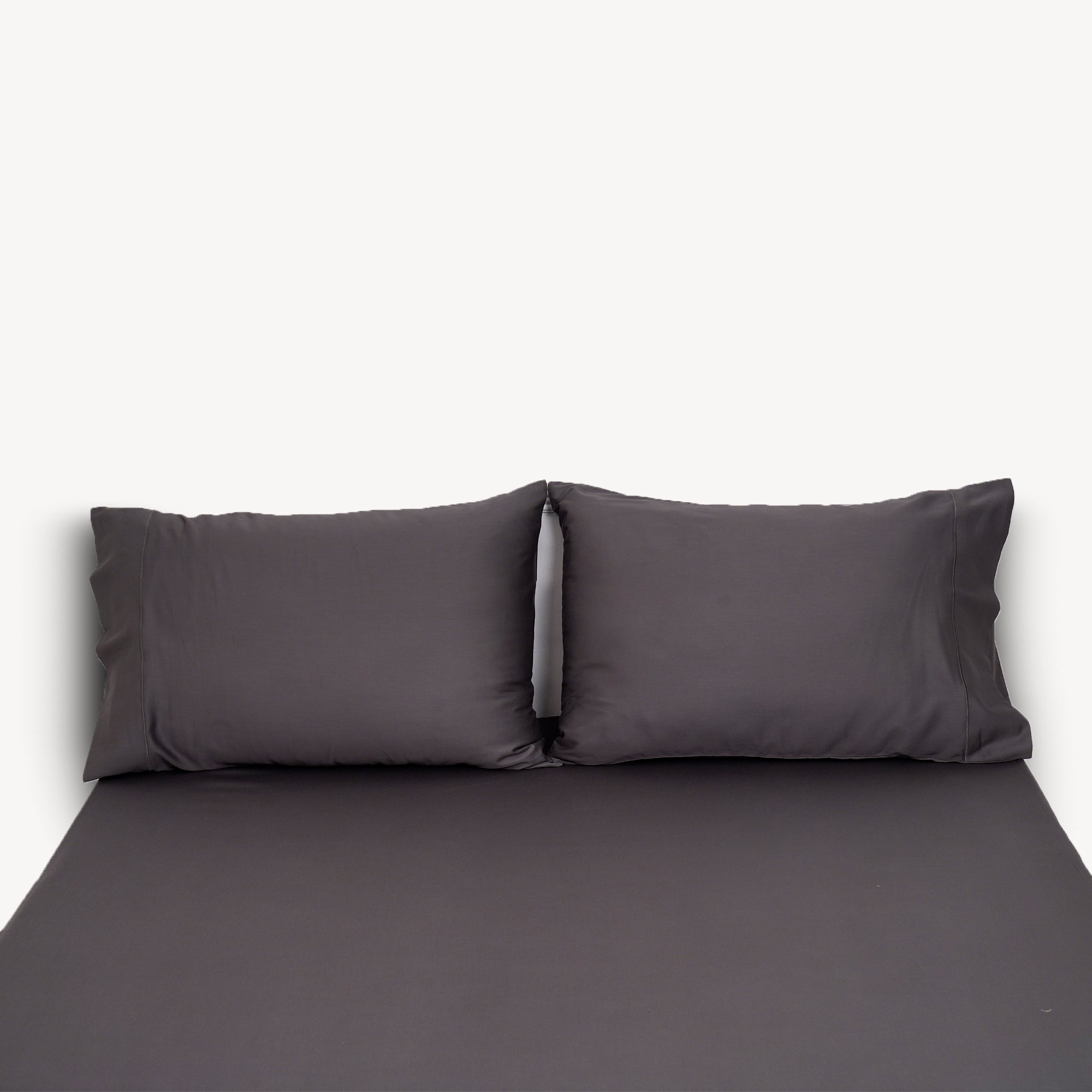 Charcoal Solid bed Sheet Set