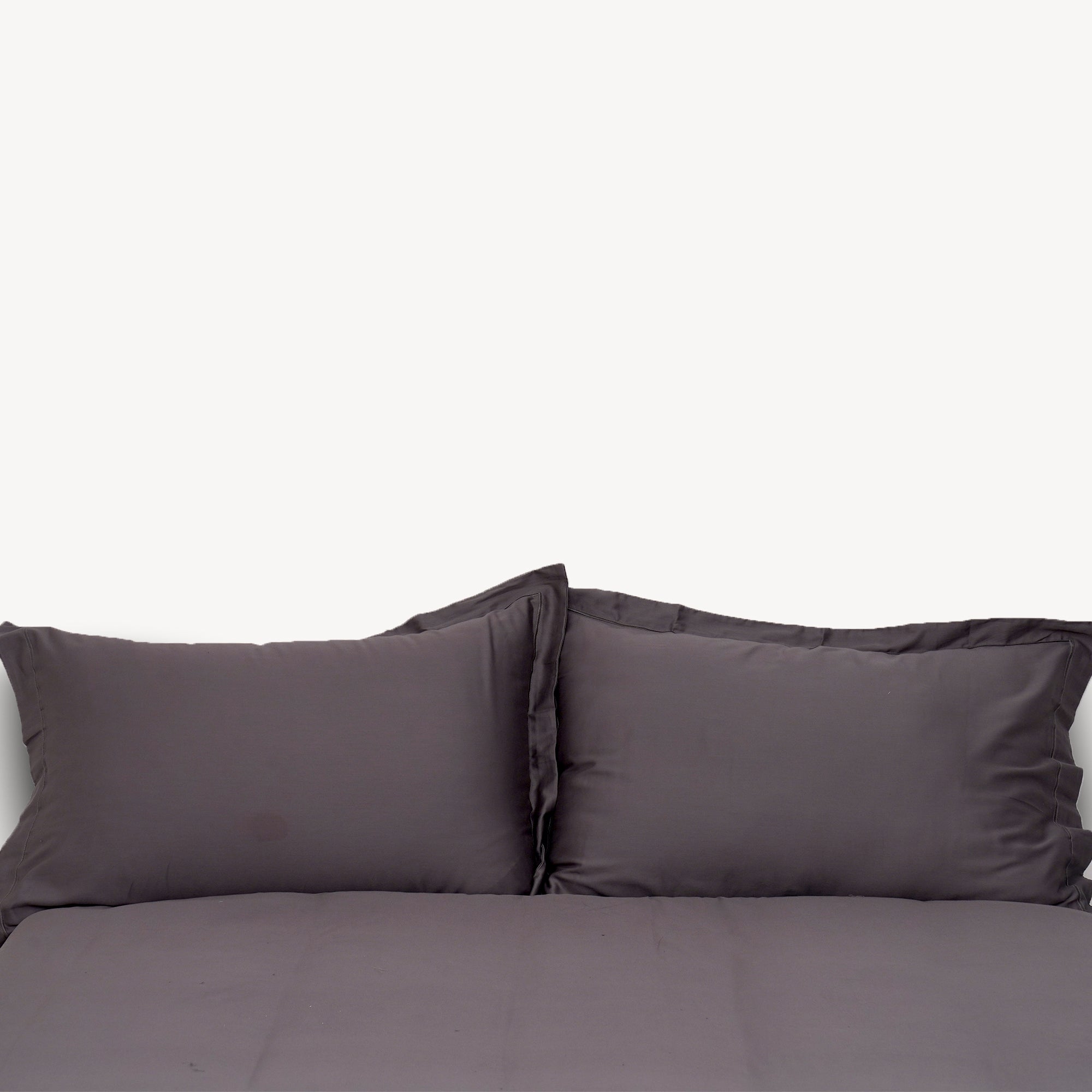 Charcoal Solid Duvet Cover Set