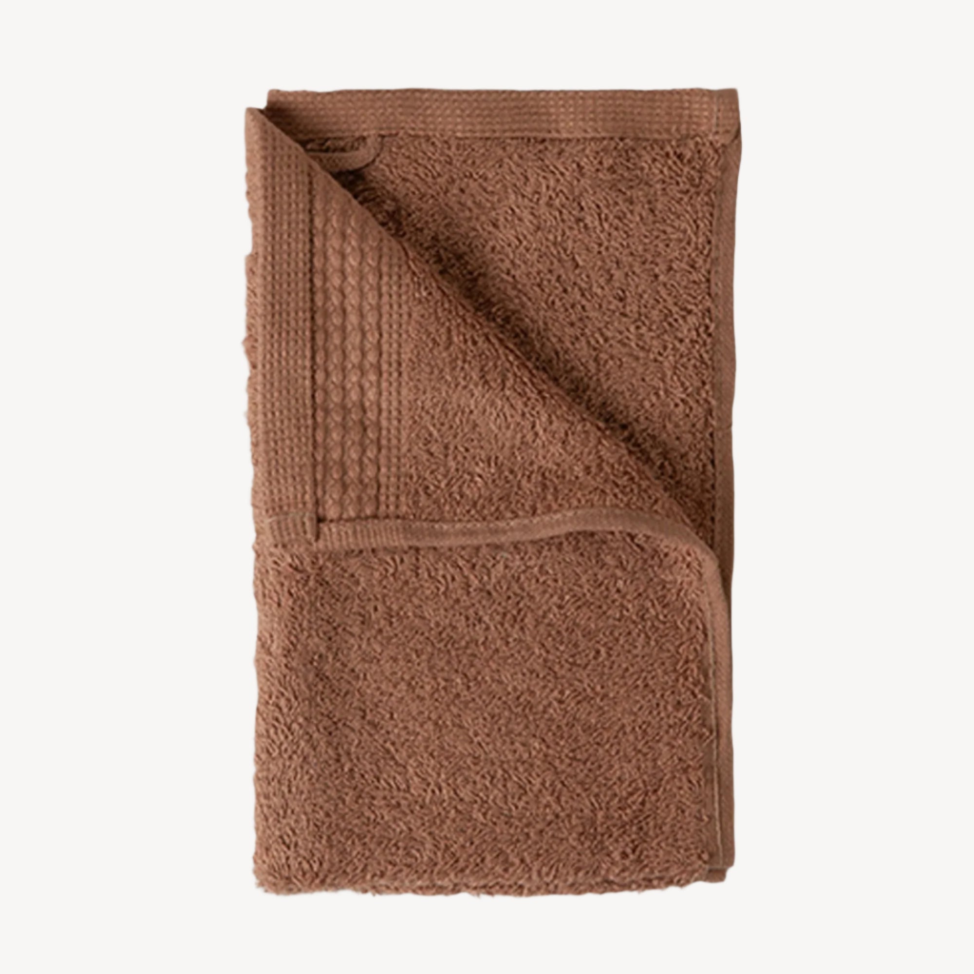 Dusty Pink Chain Stitch Mini Hand Towel - THE LINEN COMPANY