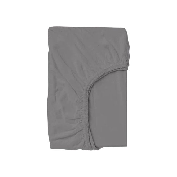 Grey Solid Bed Sheet Set - THE LINEN COMPANY