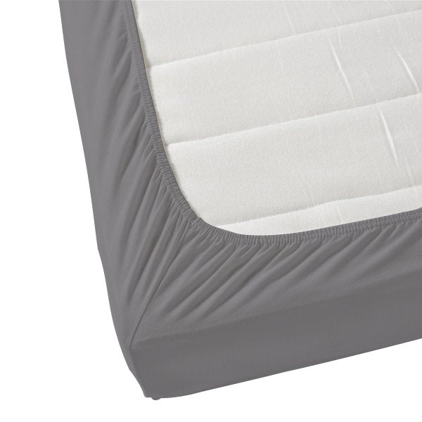 Grey Solid Bed Sheet Set - THE LINEN COMPANY