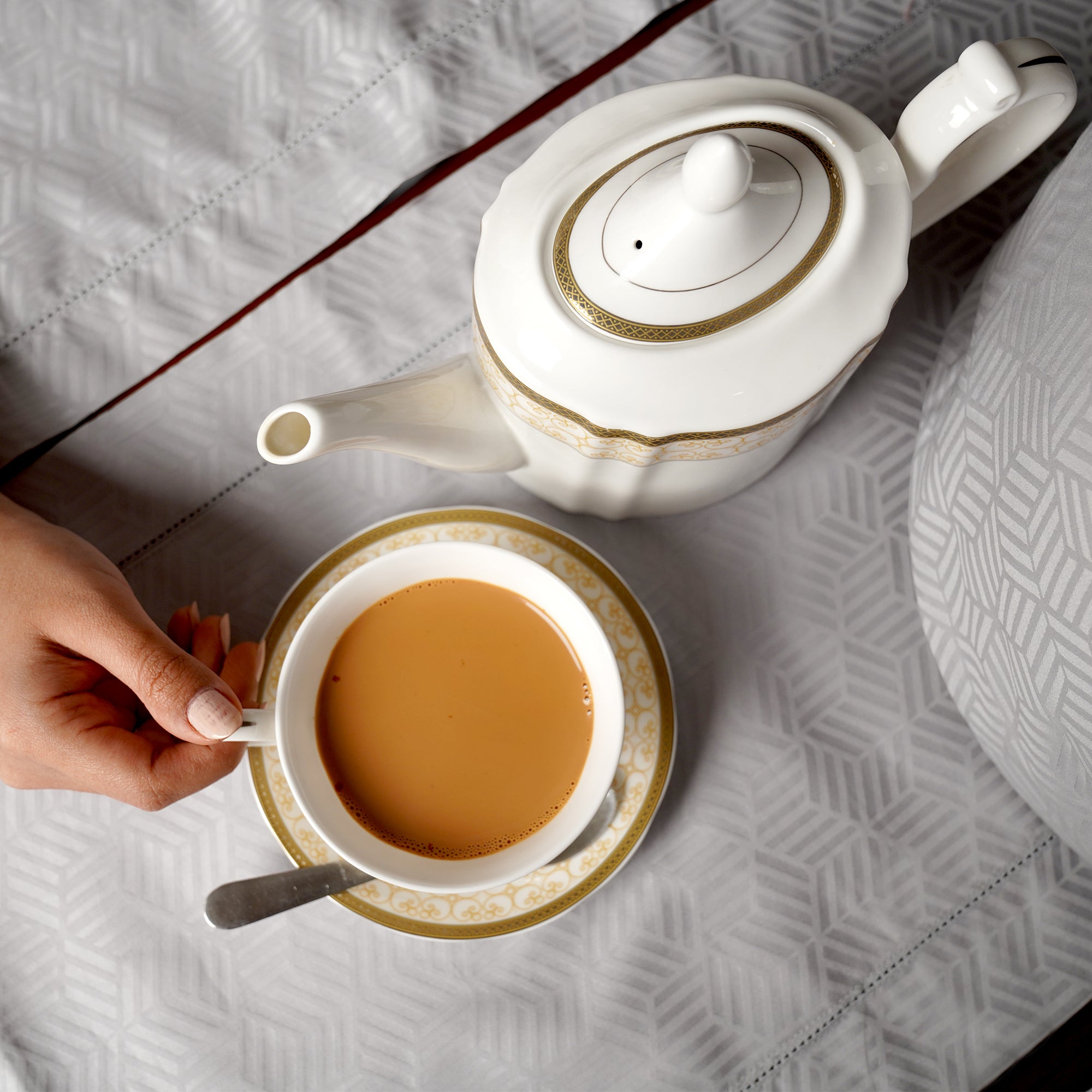 Grey Jacquard Placemat Luxe-Edition