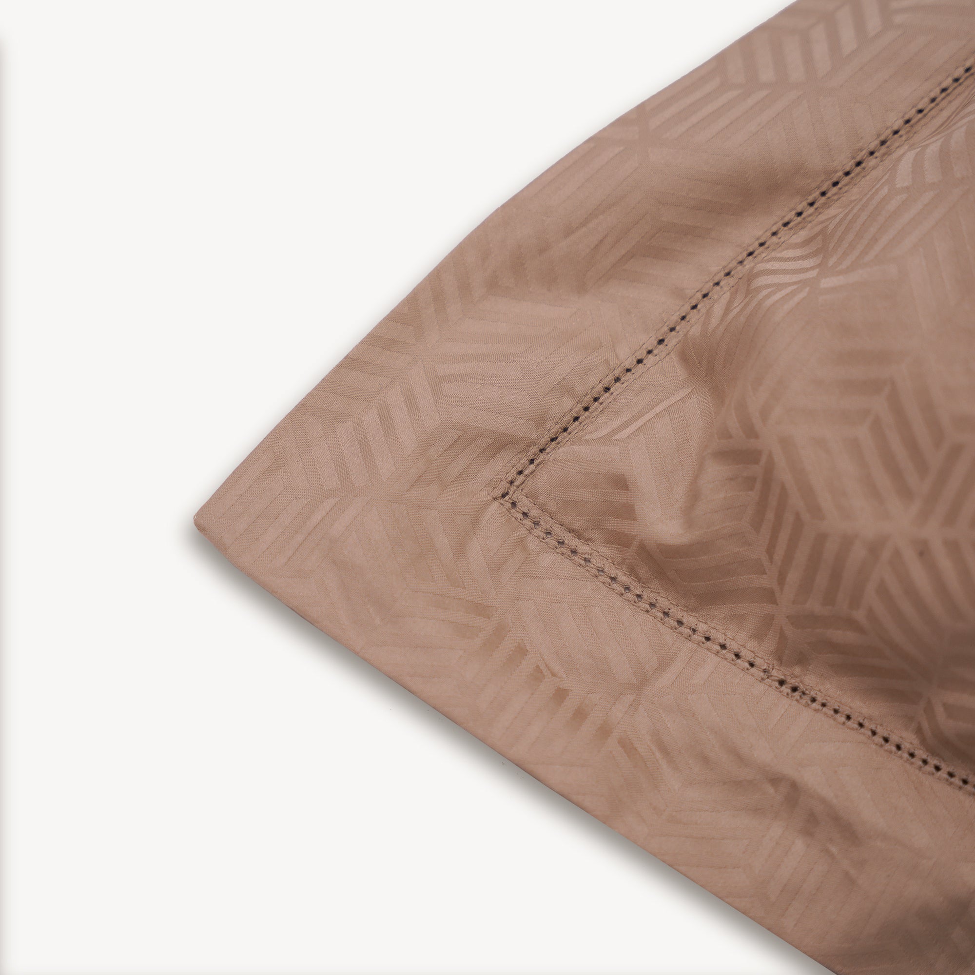 Taupe Jacquard Duvet Cover Set-Luxe Edition