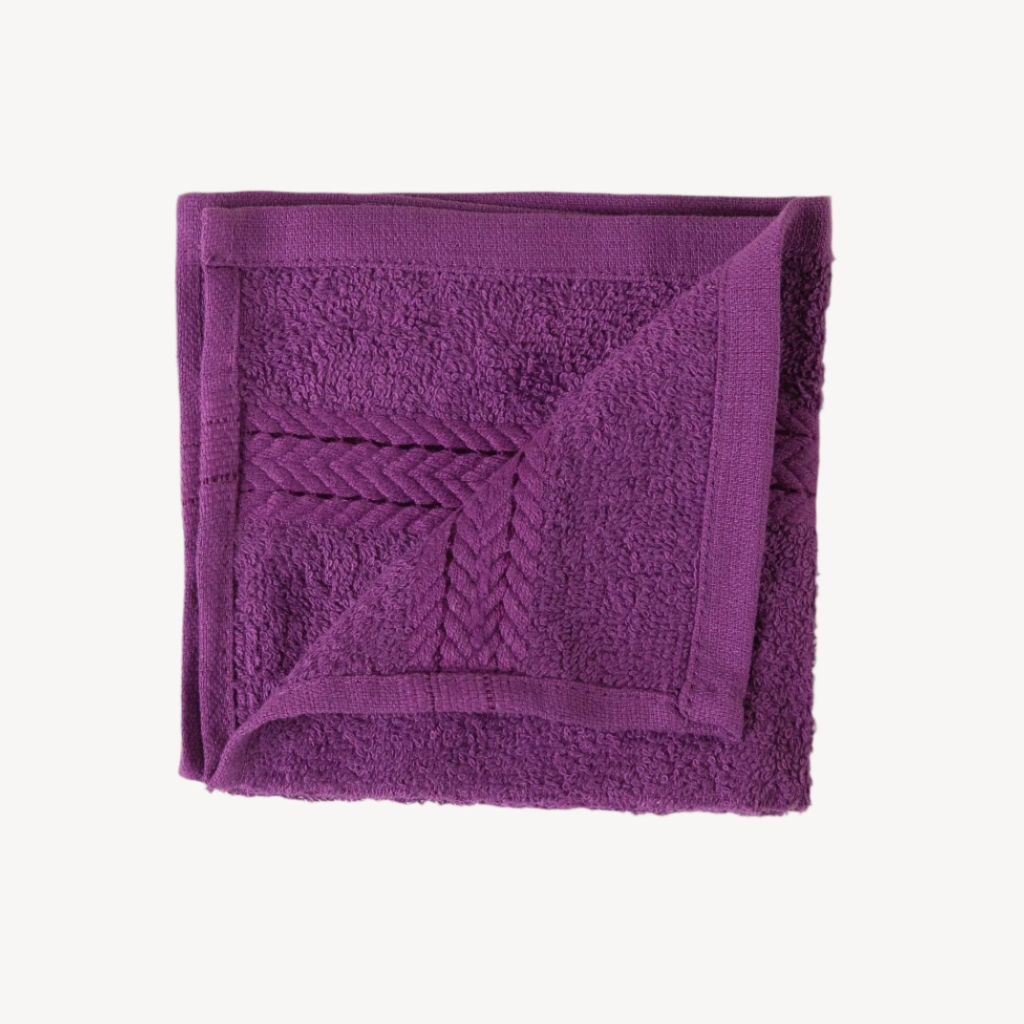 Purple Face Towel - Set of 3 - THE LINEN COMPANY