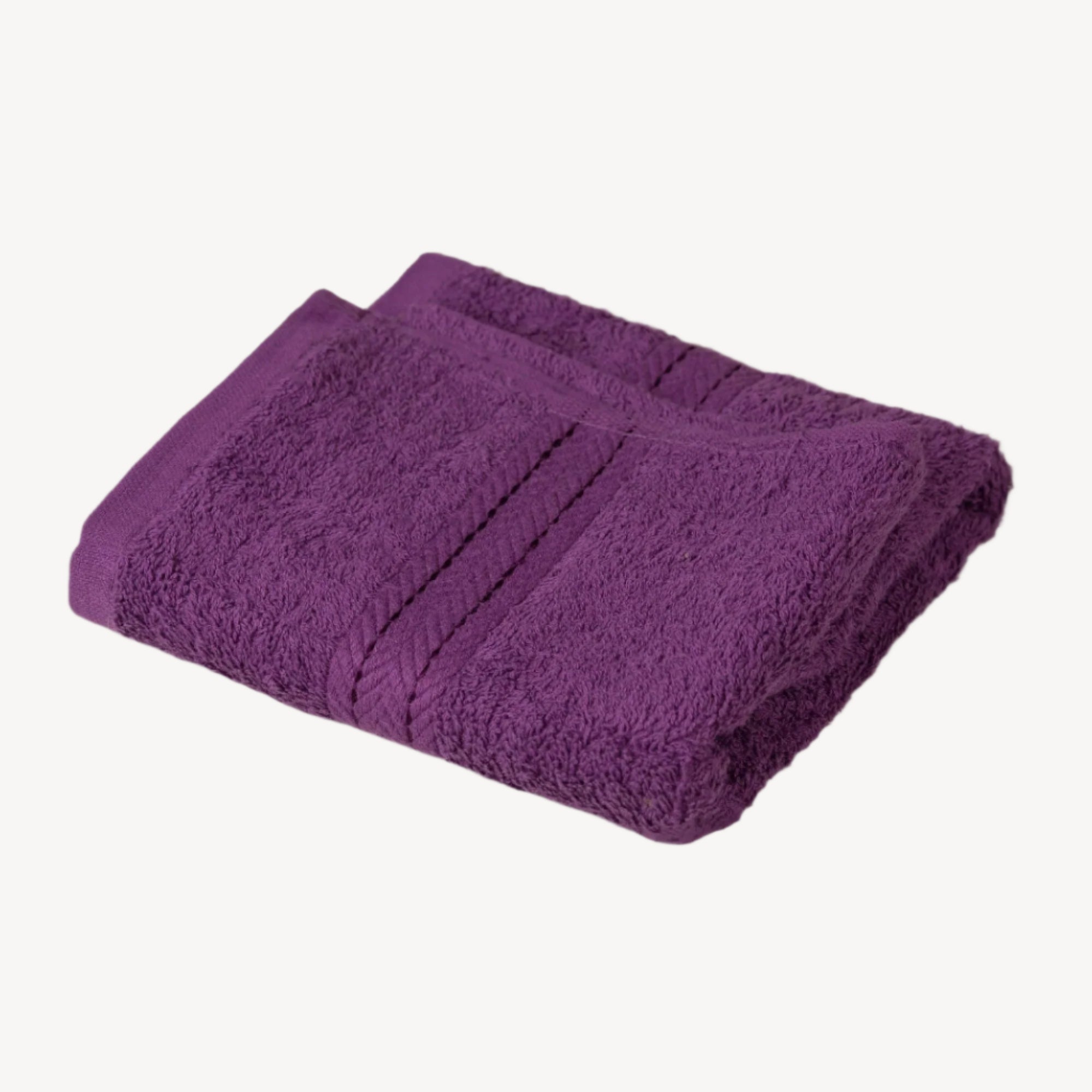 Purple Zigzag Hand Towel - THE LINEN COMPANY