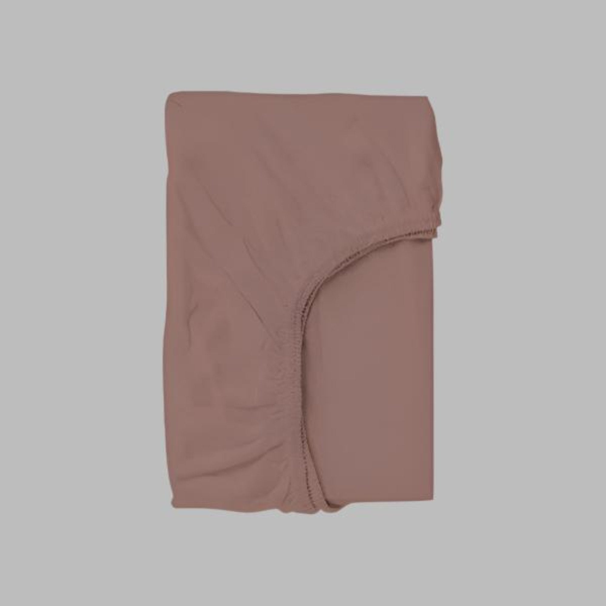 Rose Pink Solid Bed Sheet Set - THE LINEN COMPANY