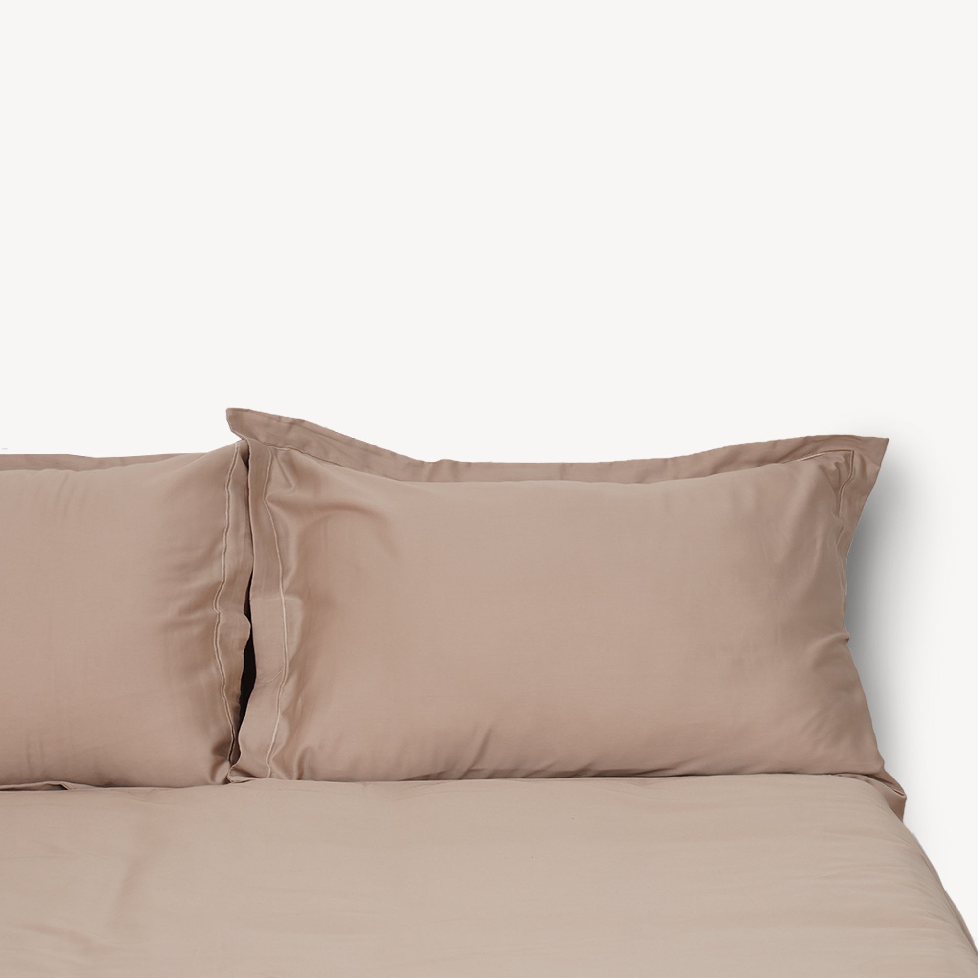Taupe ٹھوس Duvet کور سیٹ