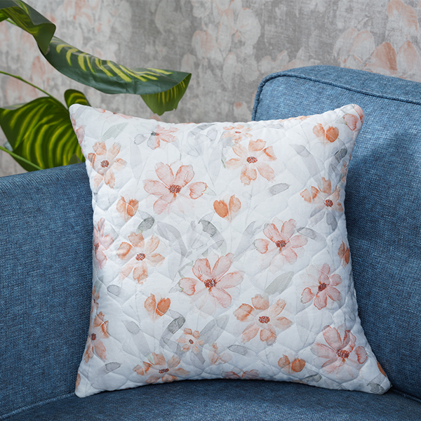 The Linen Company Accessories 16X16 Floral Buttons Cushion Cover
