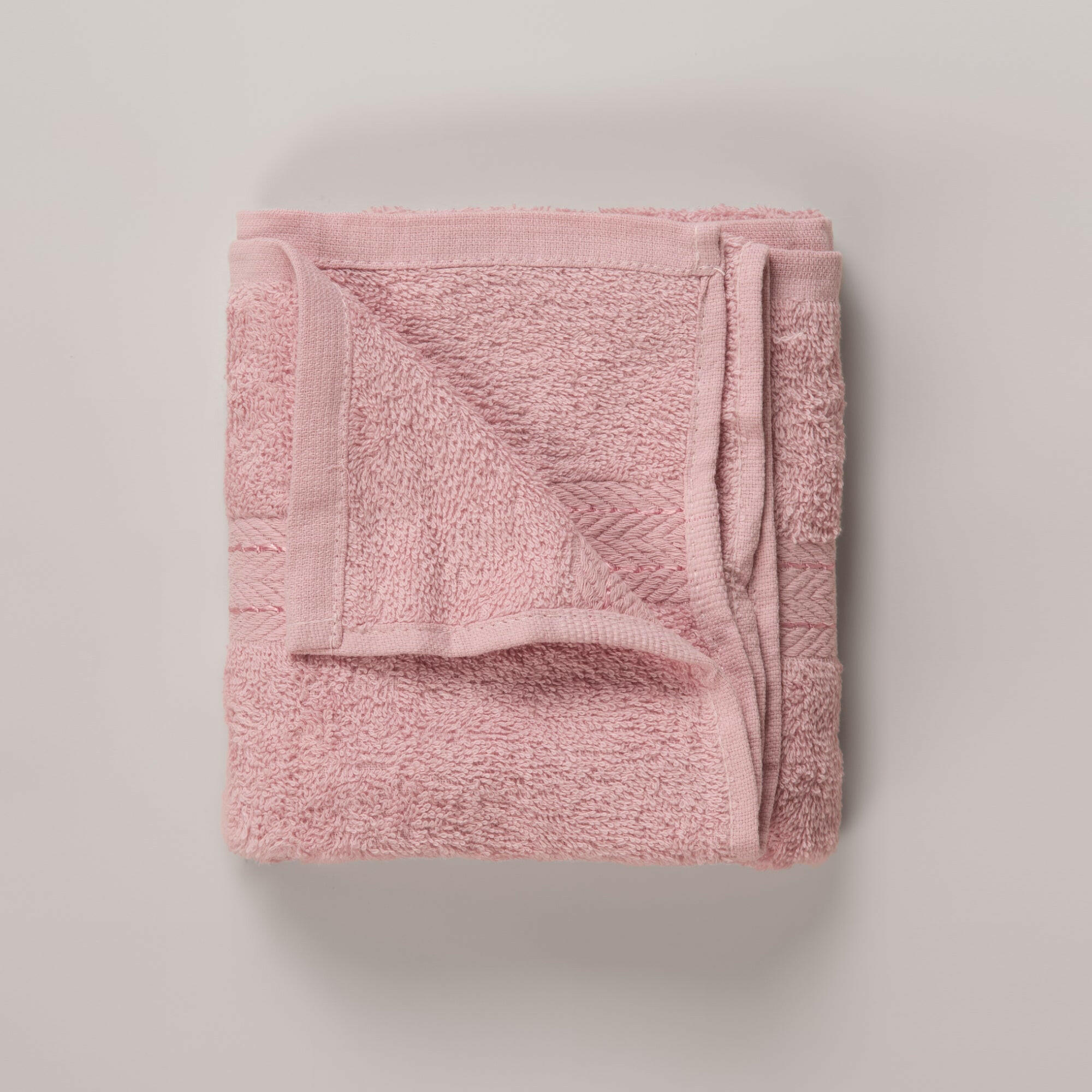 The Linen Company Accessories Hand Powder Pink Zigzag Hand Towel