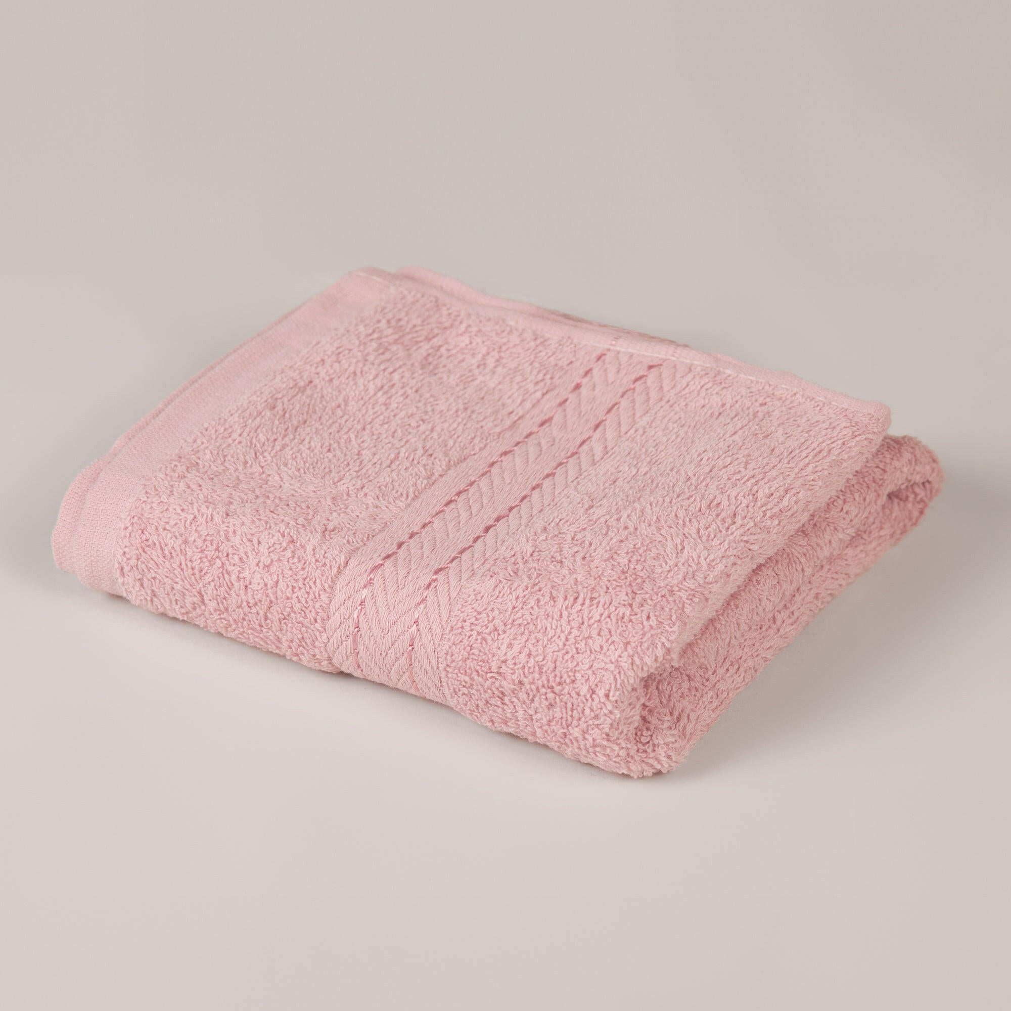 The Linen Company Accessories Hand Powder Pink Zigzag Hand Towel