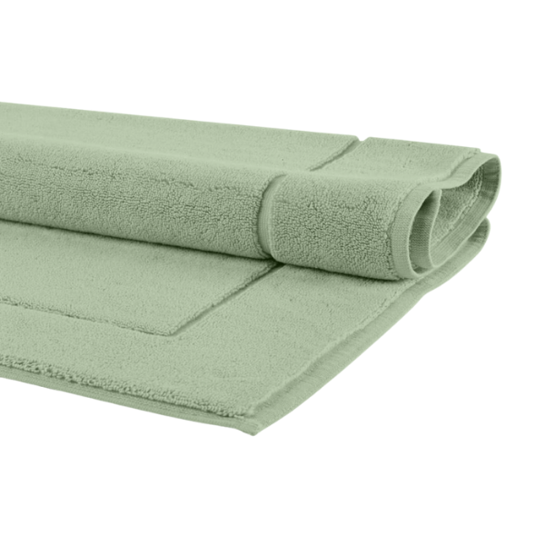 The Linen Company Accessories Mint Grey Bath Mat