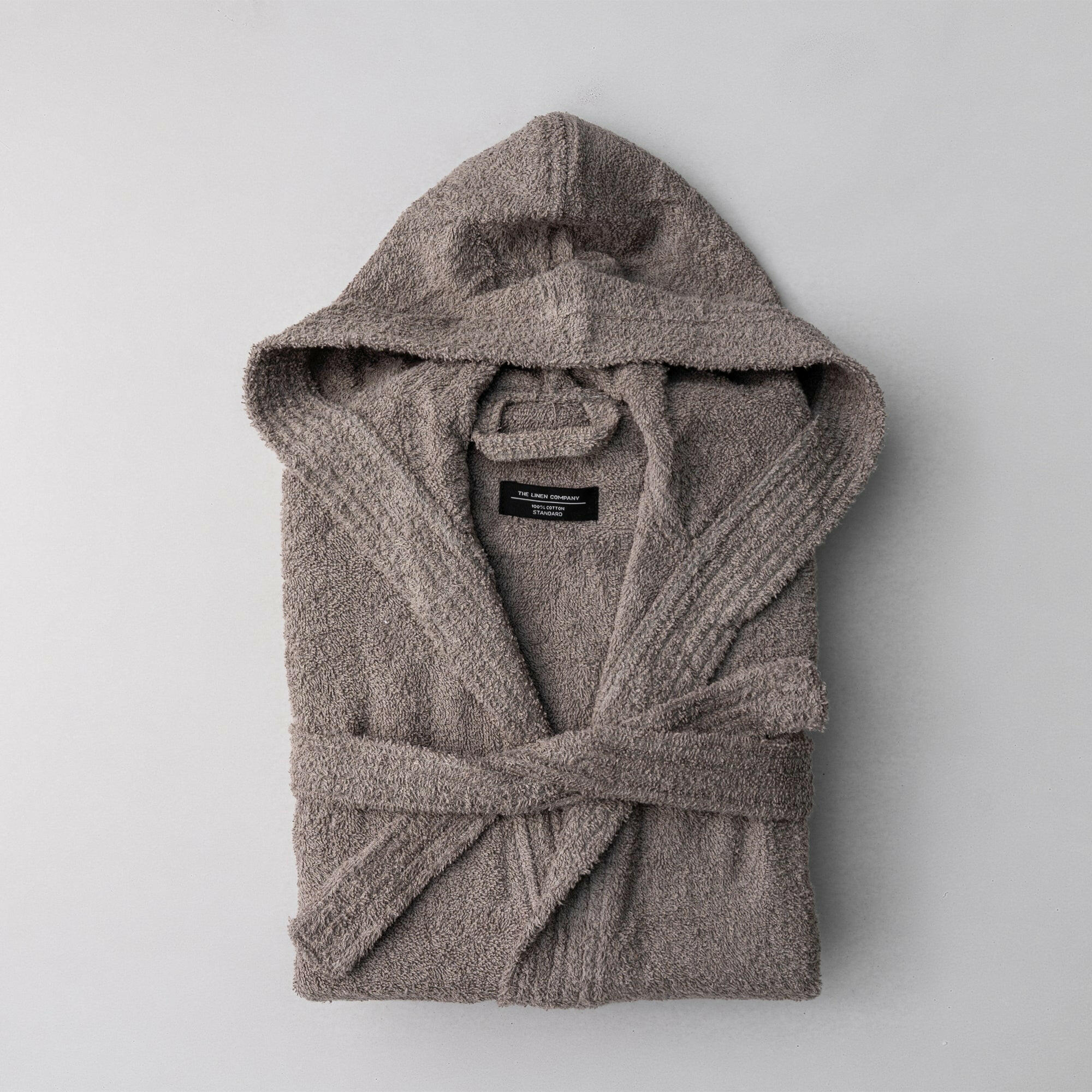 The Linen Company Accessories Standard Brown Hooded Bathrobe