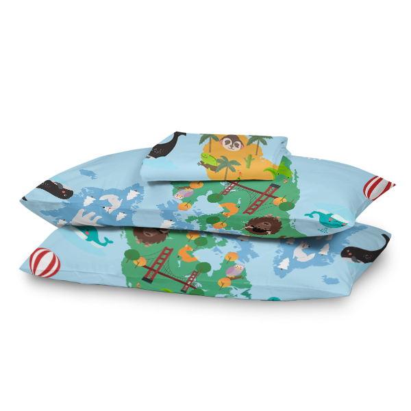 The Linen Company Bedding Adventures kids Bed Sheet Set