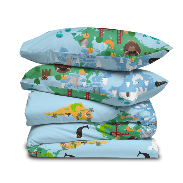The Linen Company Bedding Adventures kids Duvet Cover Set