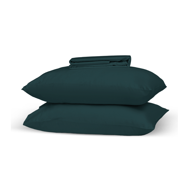 The Linen Company Bedding Dark Sea Solid Bed Sheet Set