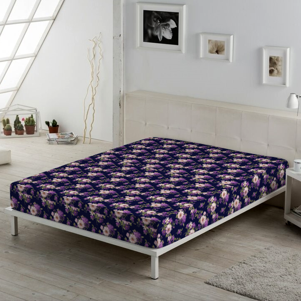 The Linen Company Bedding Fitted Sheet Set / Queen Plum Blossom Bed Sheet Set