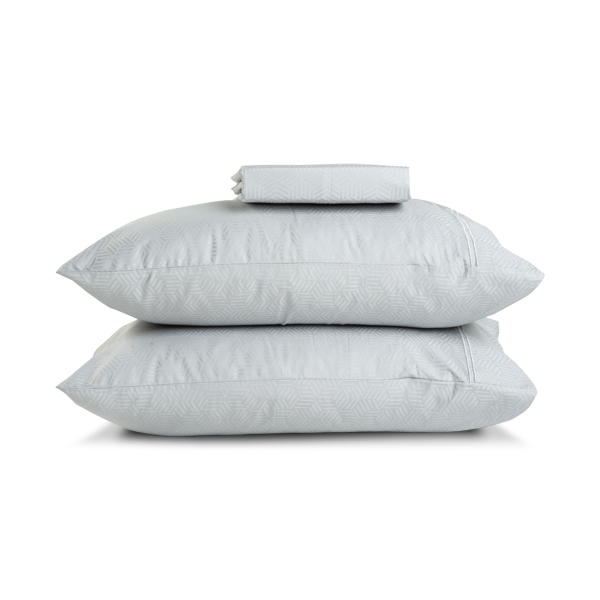 The Linen Company Bedding Grey Jacquard T400 Bed Sheet Set