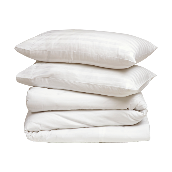 The Linen Company Bedding Ivory Stripe Duvet cover set