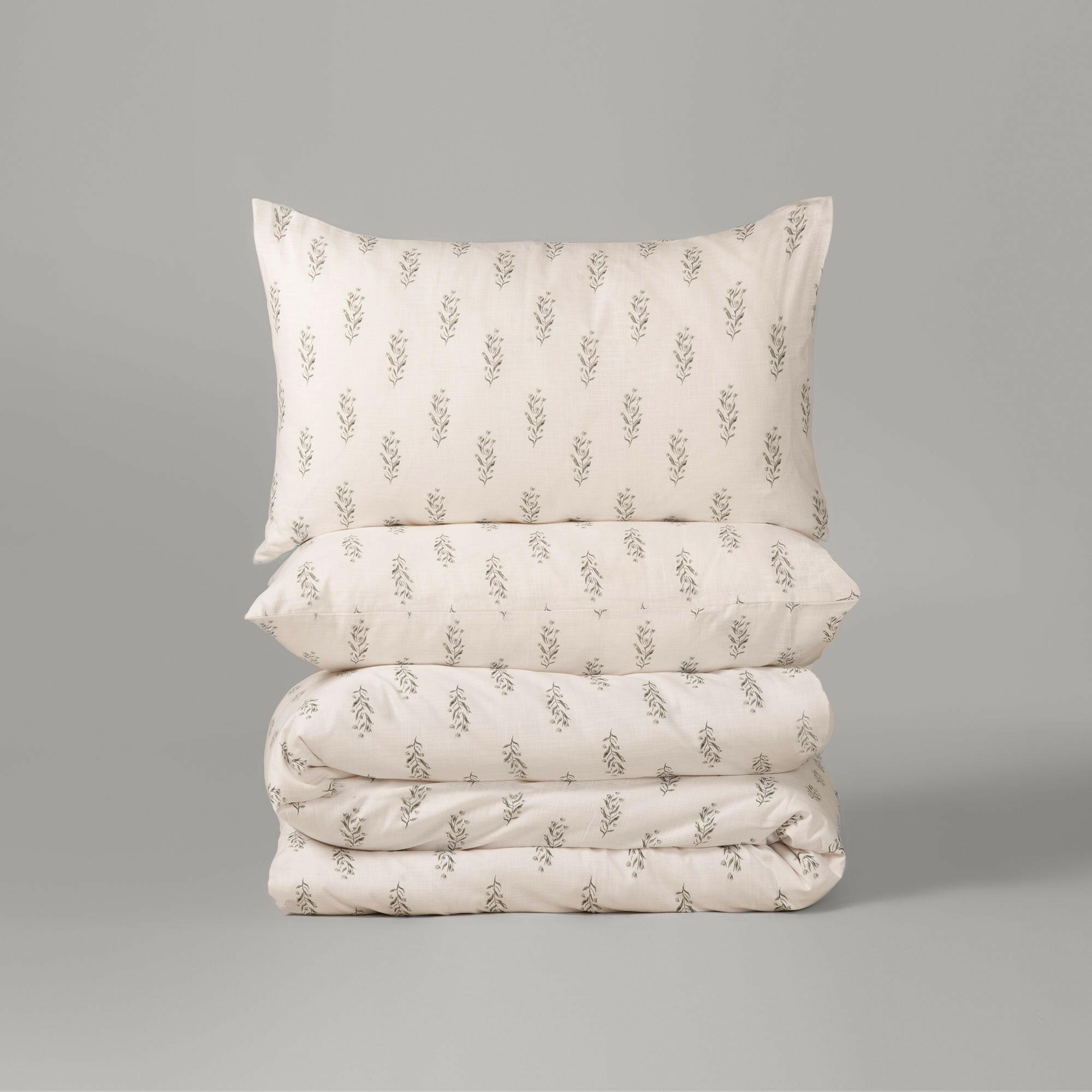 The Linen Company Bedding King Rosemary Duvet Cover Set