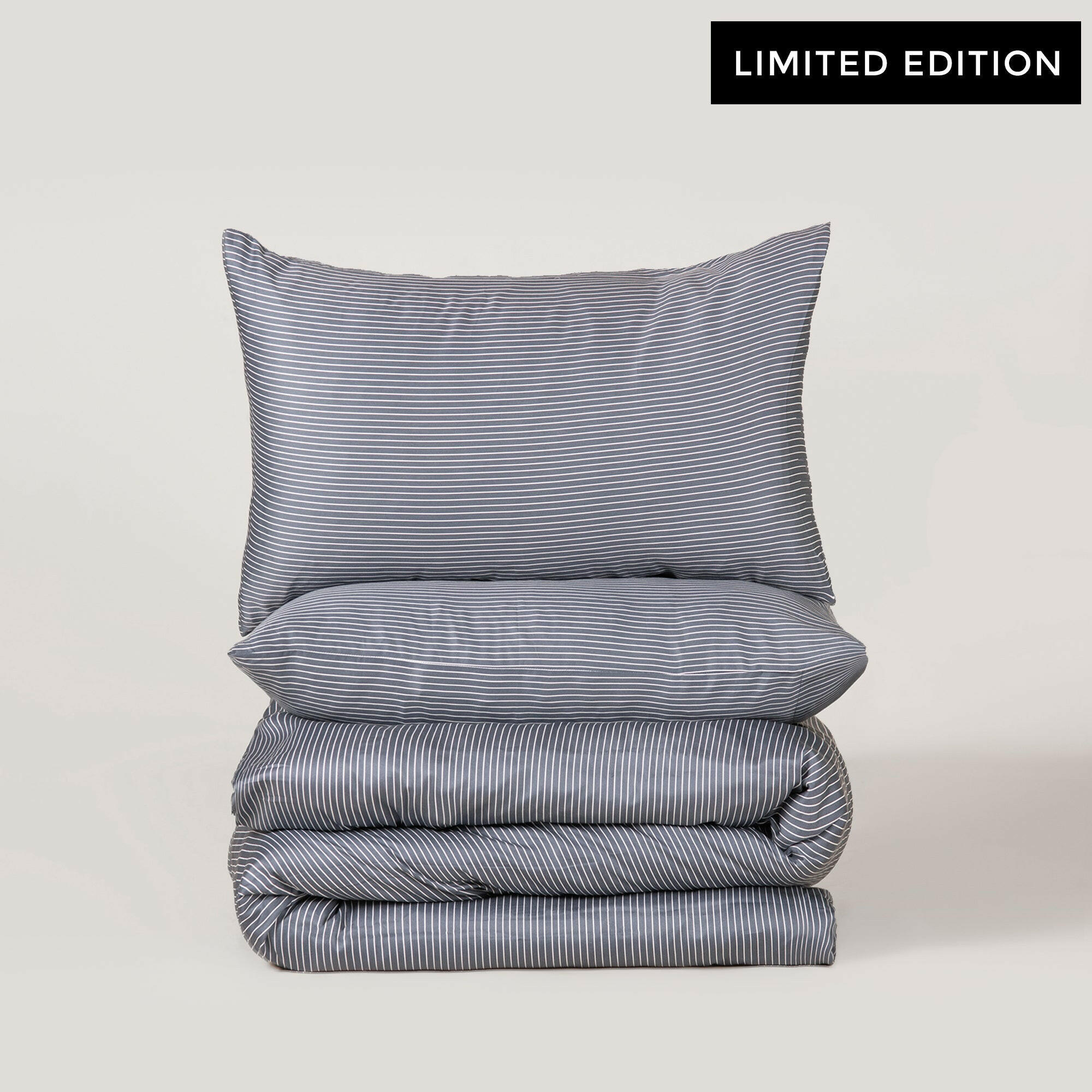 The Linen Company Bedding Night Stripes Duvet Cover Set