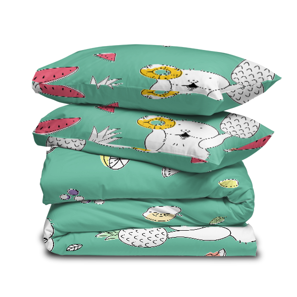 The Linen Company Bedding Pina Colada Duvet Cover Set