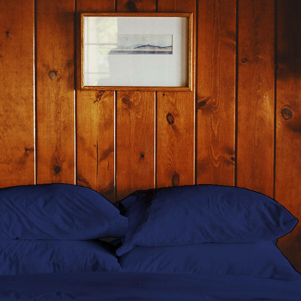 The Linen Company Bedding Royal Blue Solid Bed Sheet Set