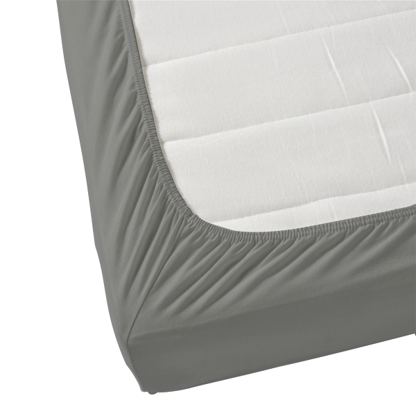 The Linen Company Bedding Silver Grey Microfiber Fitted Sheet