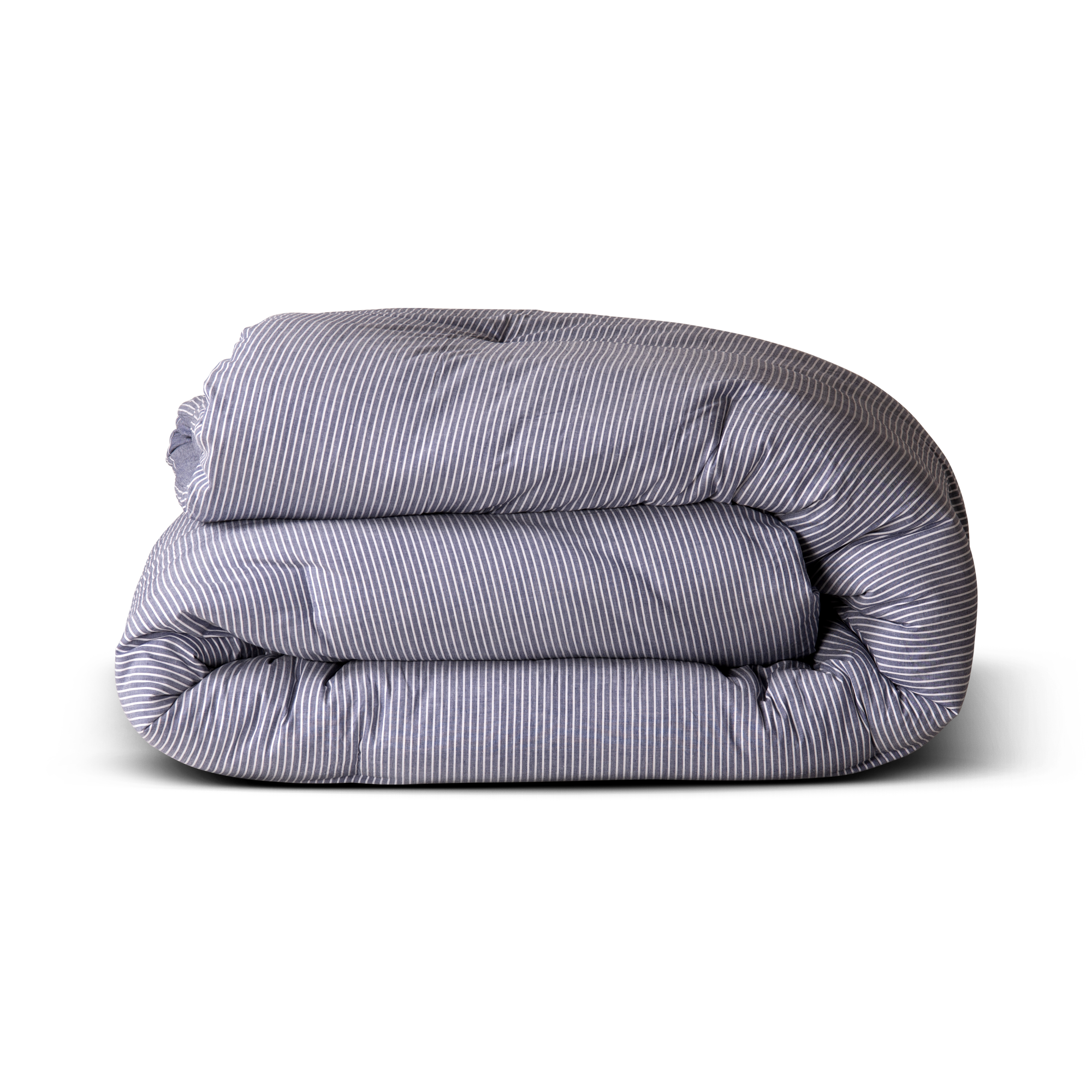 The Linen Company Bedding Standard Blue Steel Striped Comforter