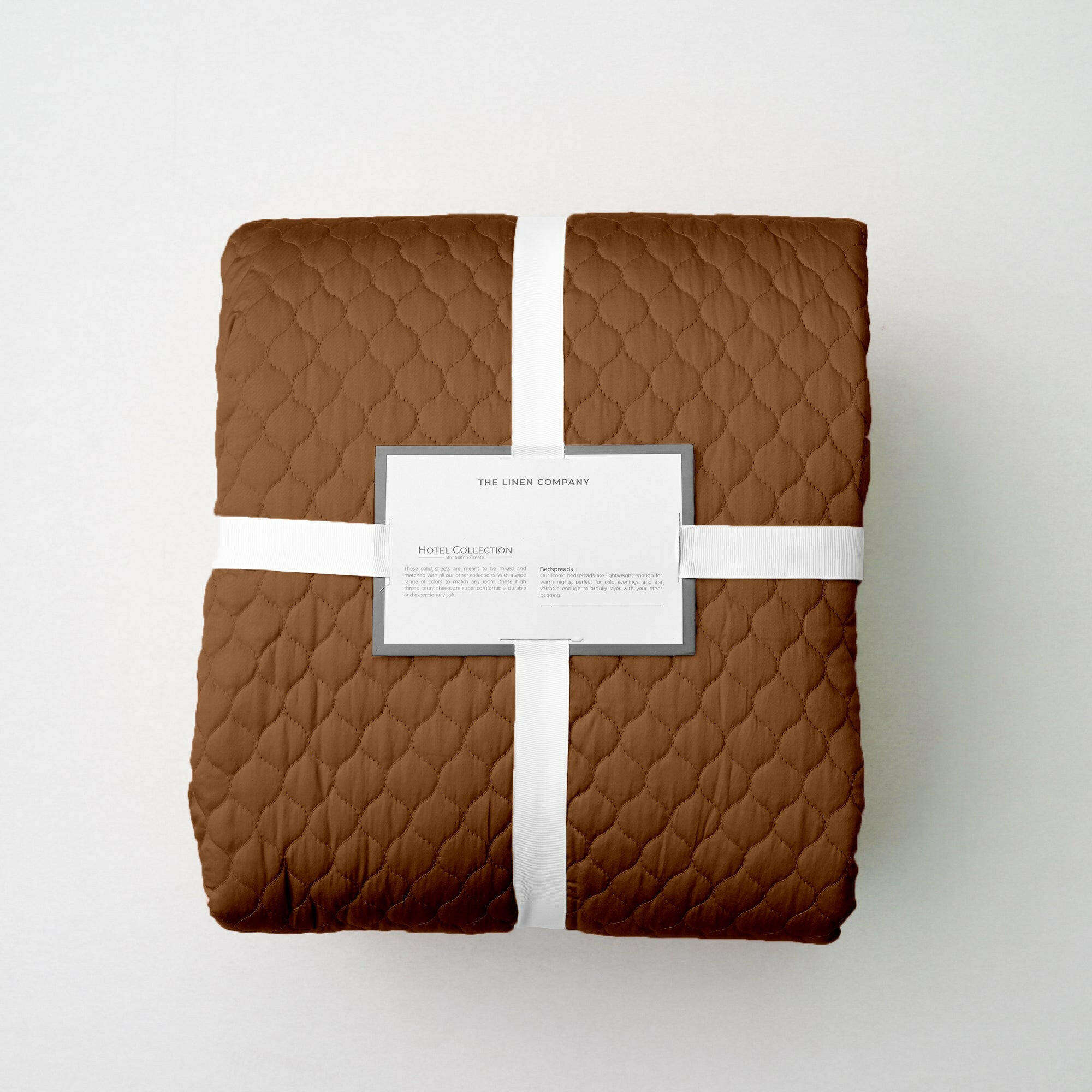 The Linen Company Bedding Standard Brown Solid Bedspread