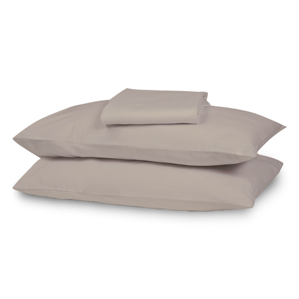 The Linen Company Bedding Taupe Solid Bed Sheet Set