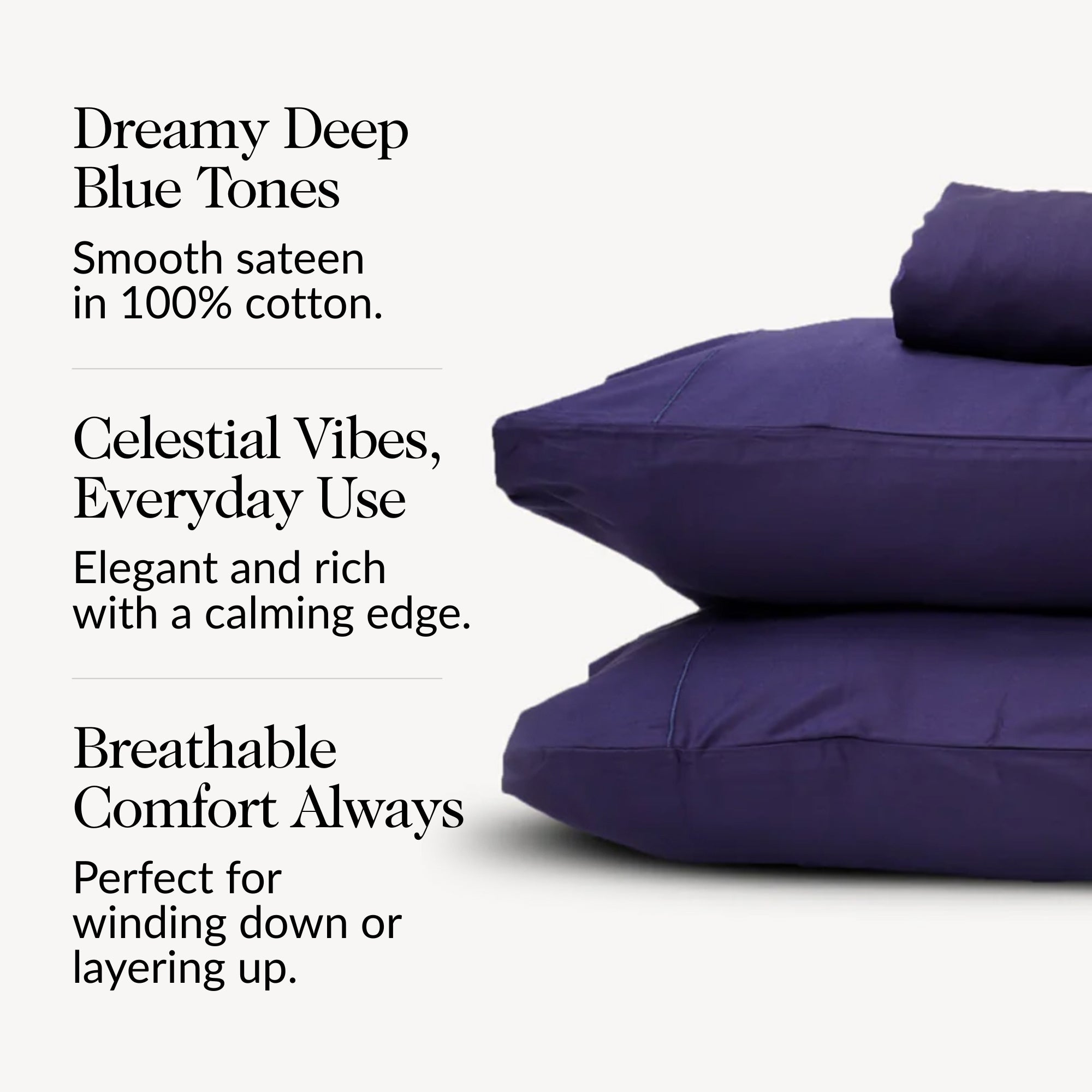 Night Sky Solid Duvet Cover Set