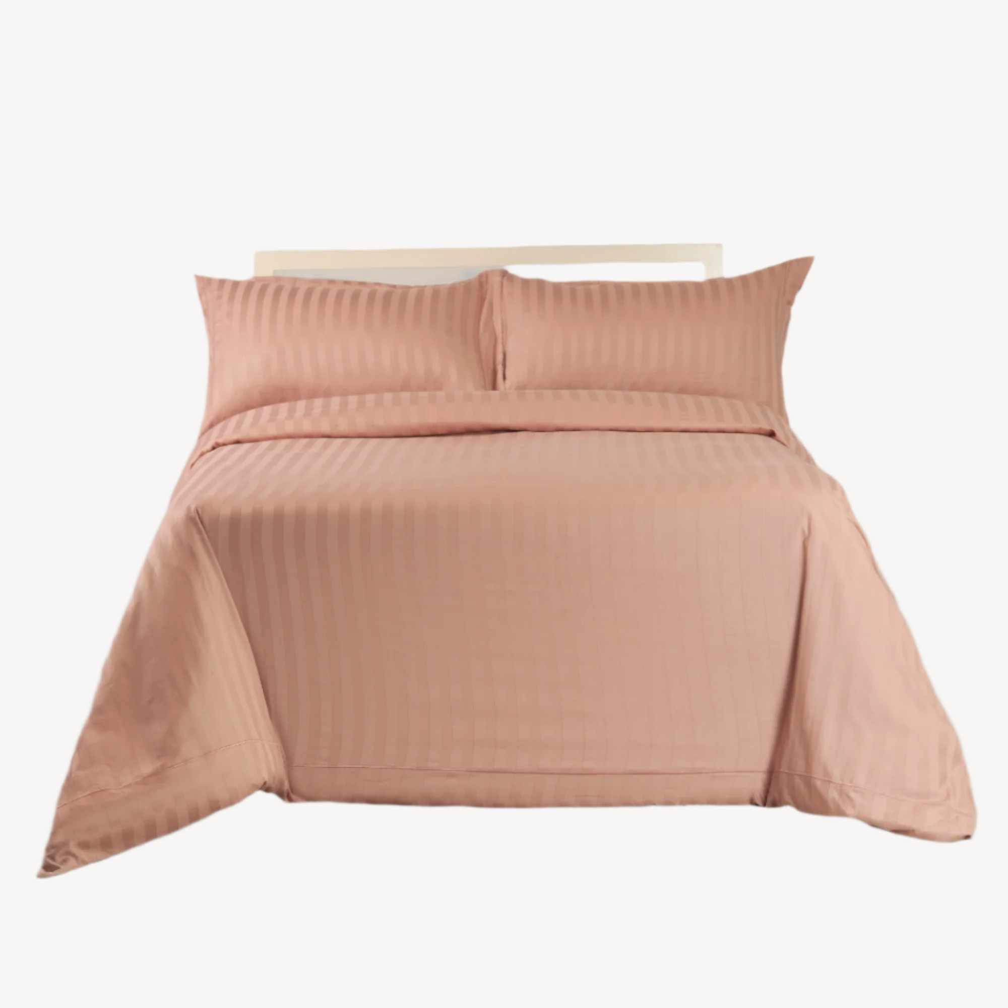 Rose Pink Stripe Duvet Cover Set