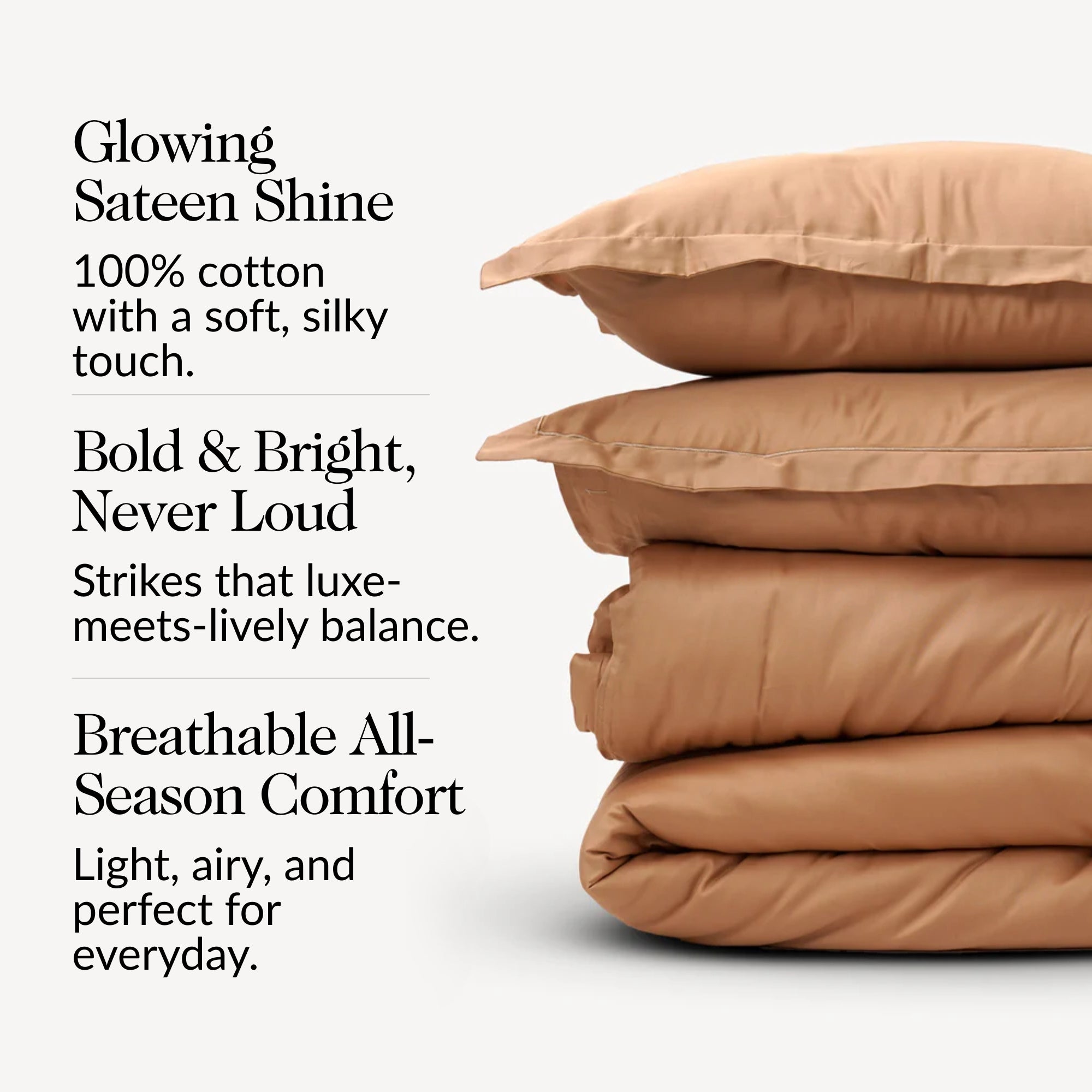 Golden Solid Duvet Cover Set