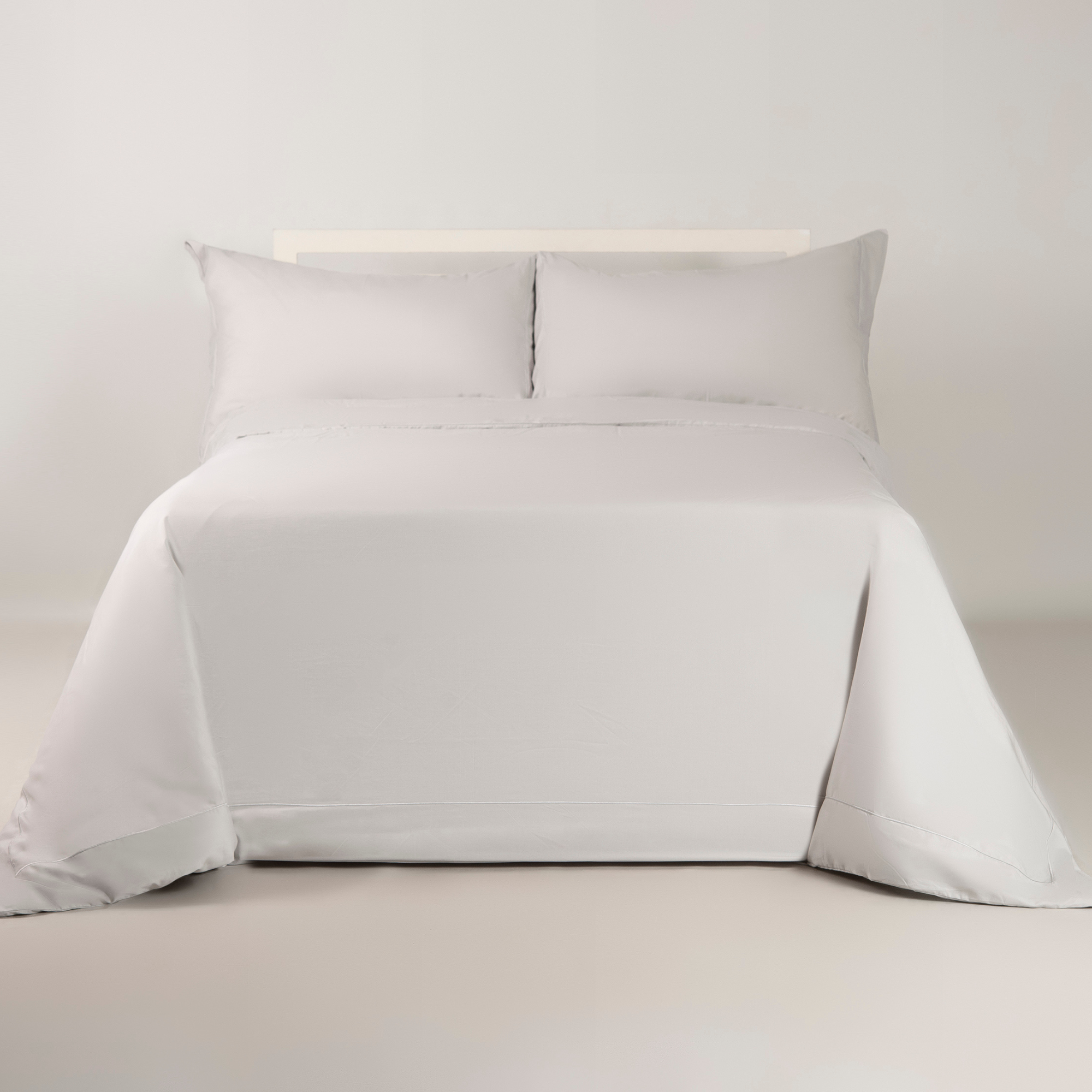Light Grey Tencel Duvet Cover Set-Luxe Edition