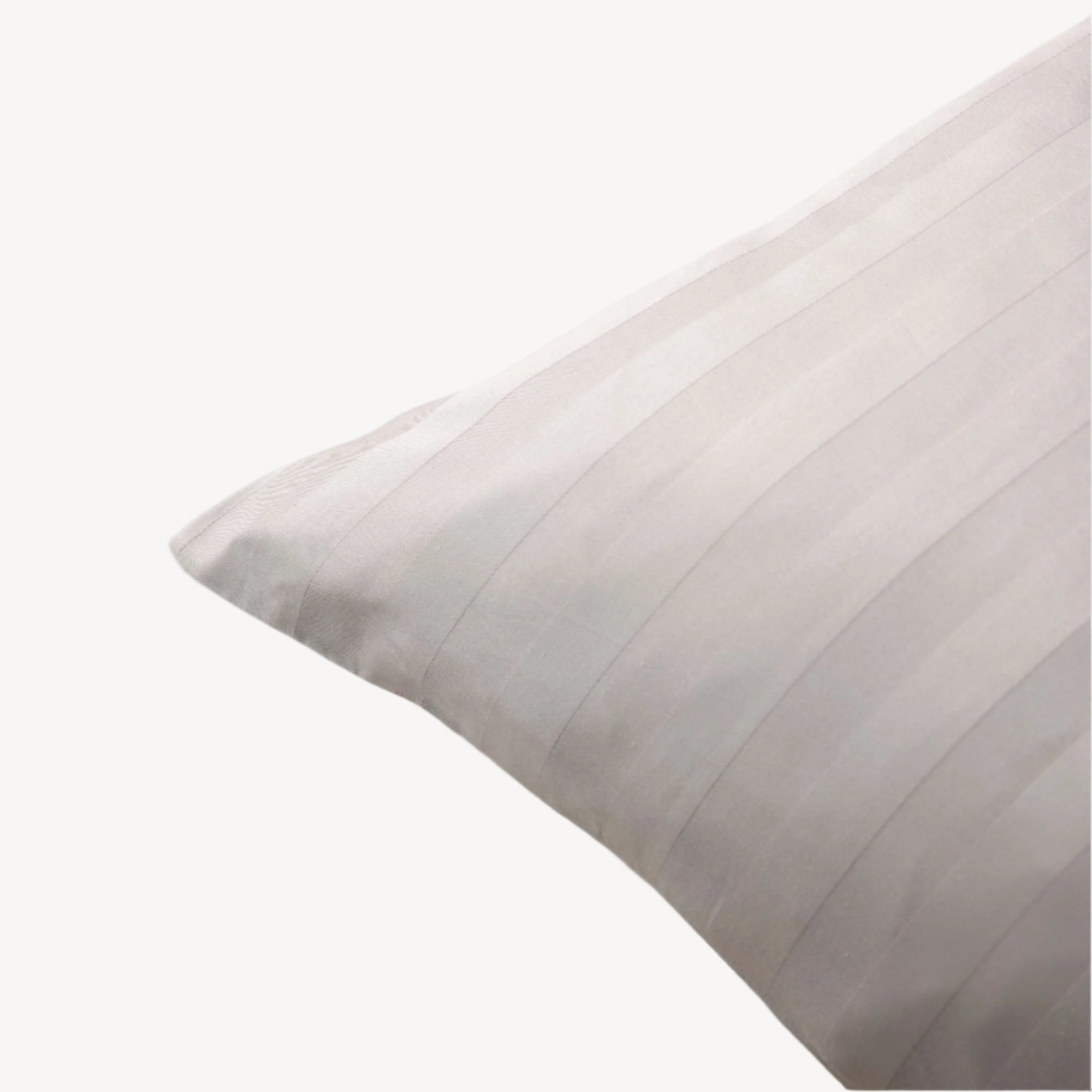Silver Grey Stripe Pillowcases