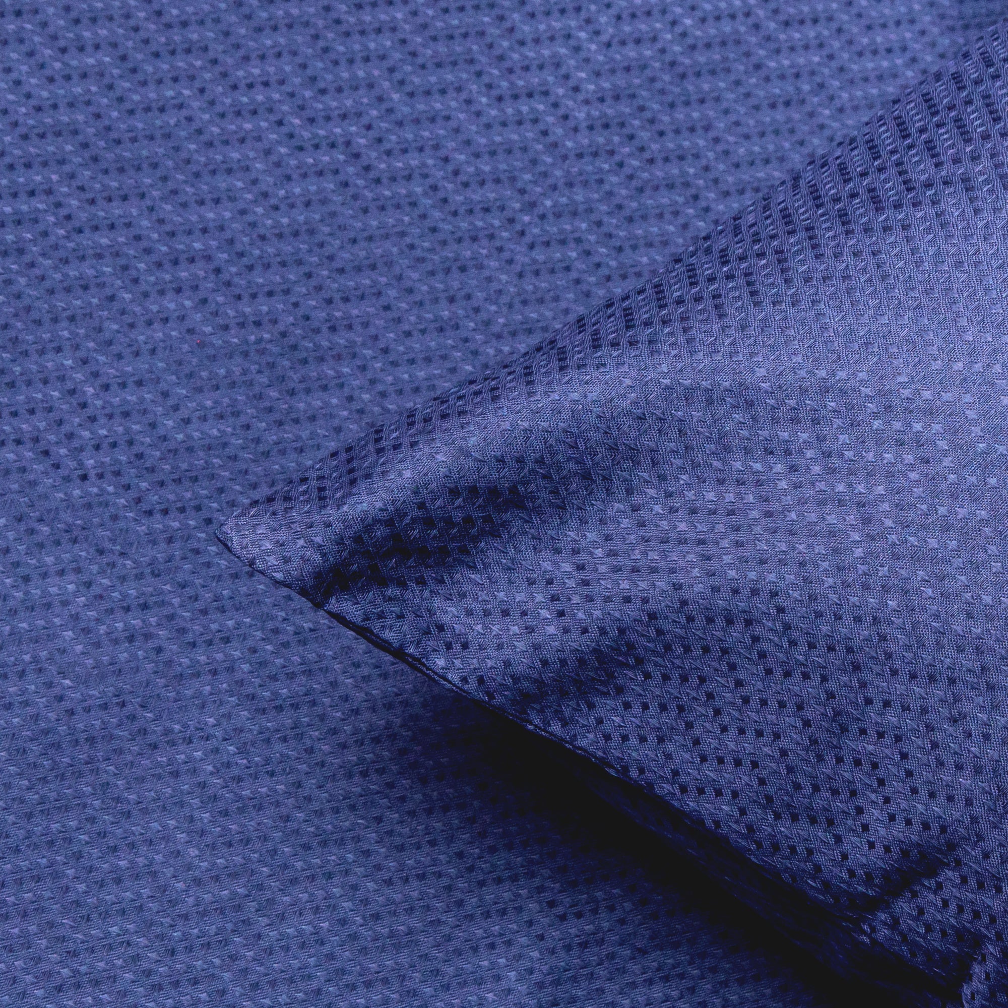 Blue Velvet Jacquard Bed Sheet Set