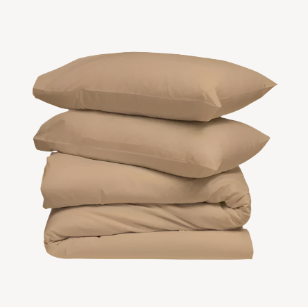 Golden Solid Duvet Cover Set