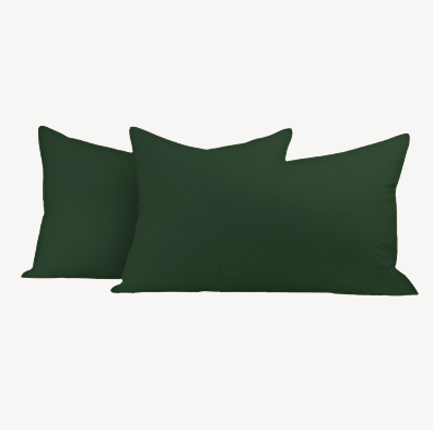 Bottle Green Solid Pillowcases