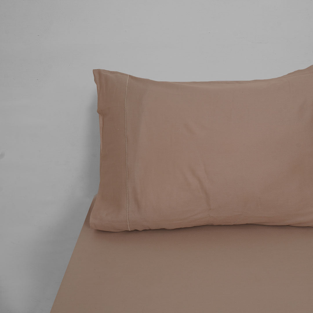 100% cotton taupe bed sheets