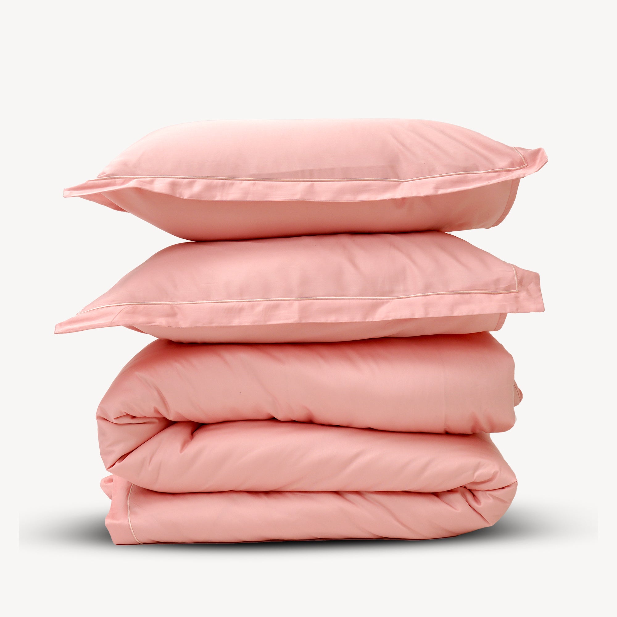 Blossom Pink Solid Duvet Cover Set