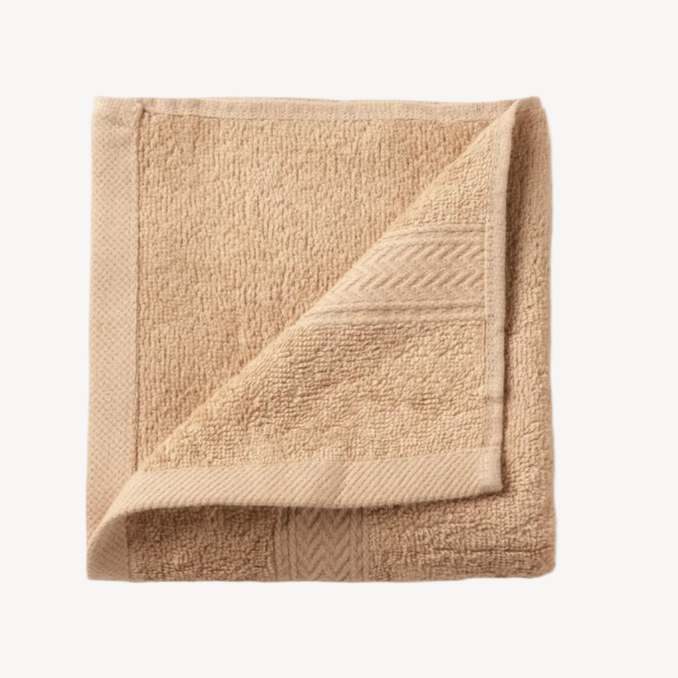 Camel Zigzag Hand Towel - THE LINEN COMPANY