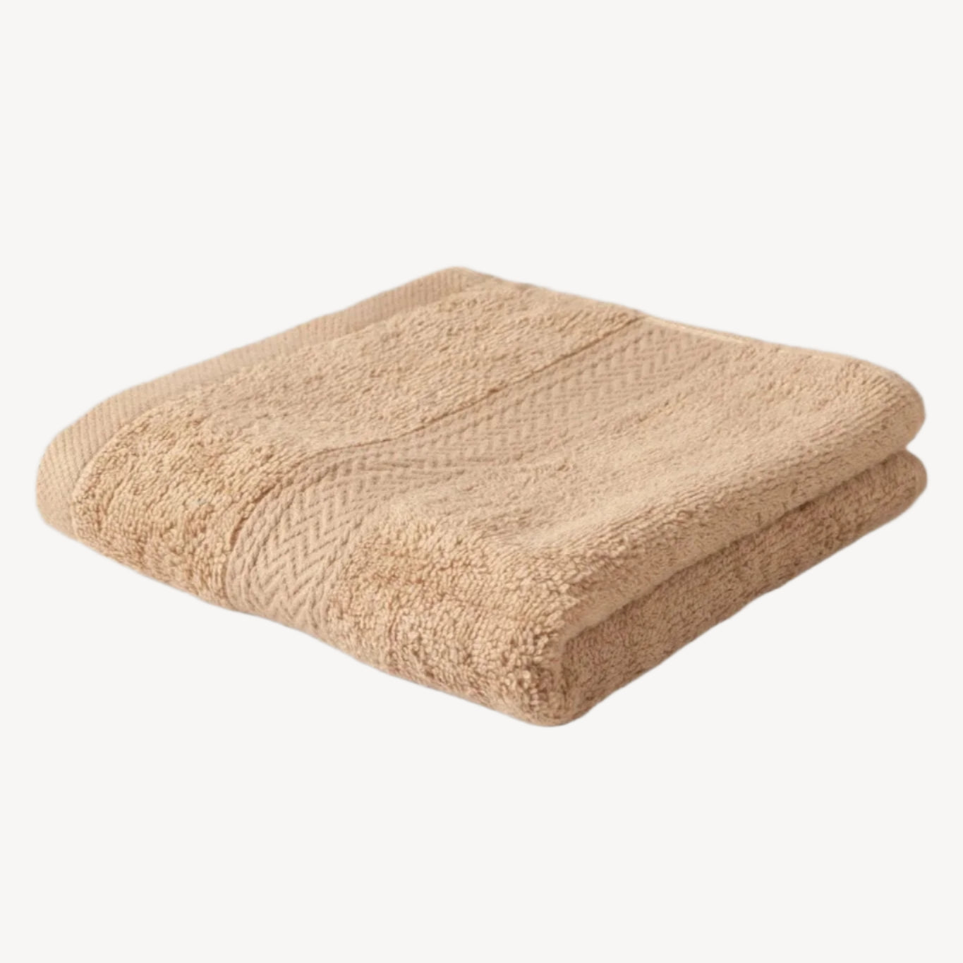 Camel Zigzag Hand Towel - THE LINEN COMPANY