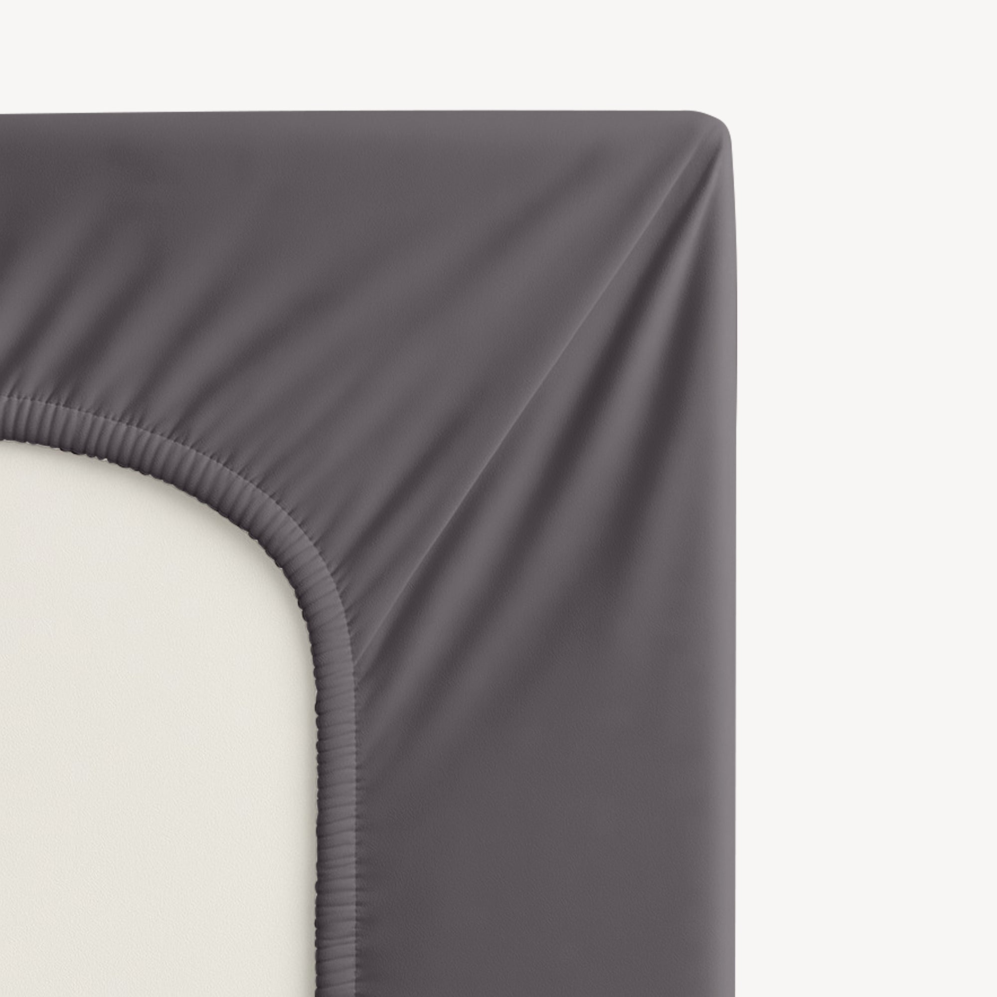 Charcoal Solid bed Sheet Set